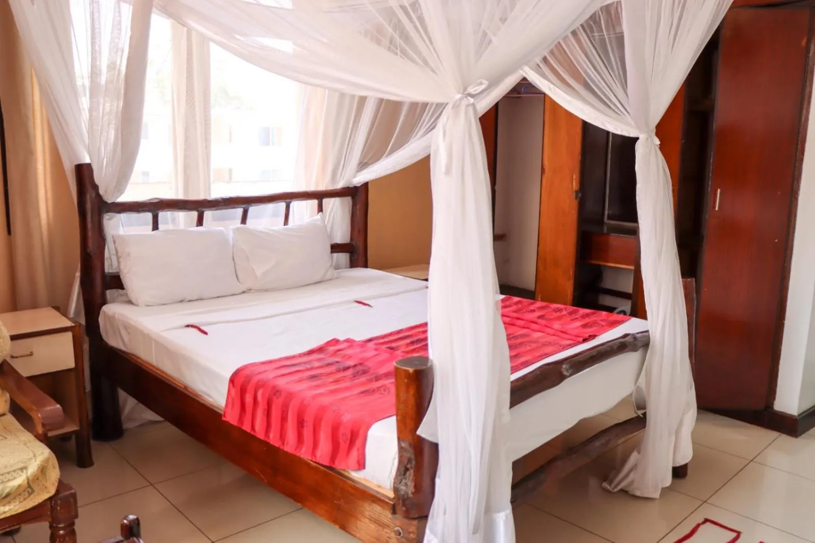 Bed in Bridge Hotel Mombasa