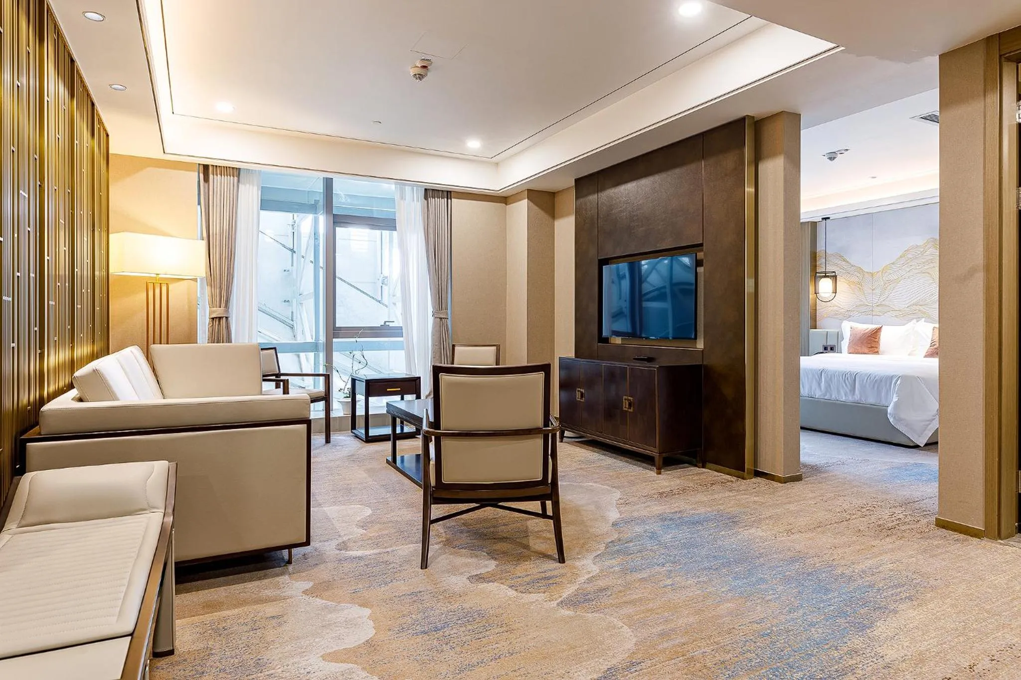 Living room, Bed in LDS Hotel Belgrade