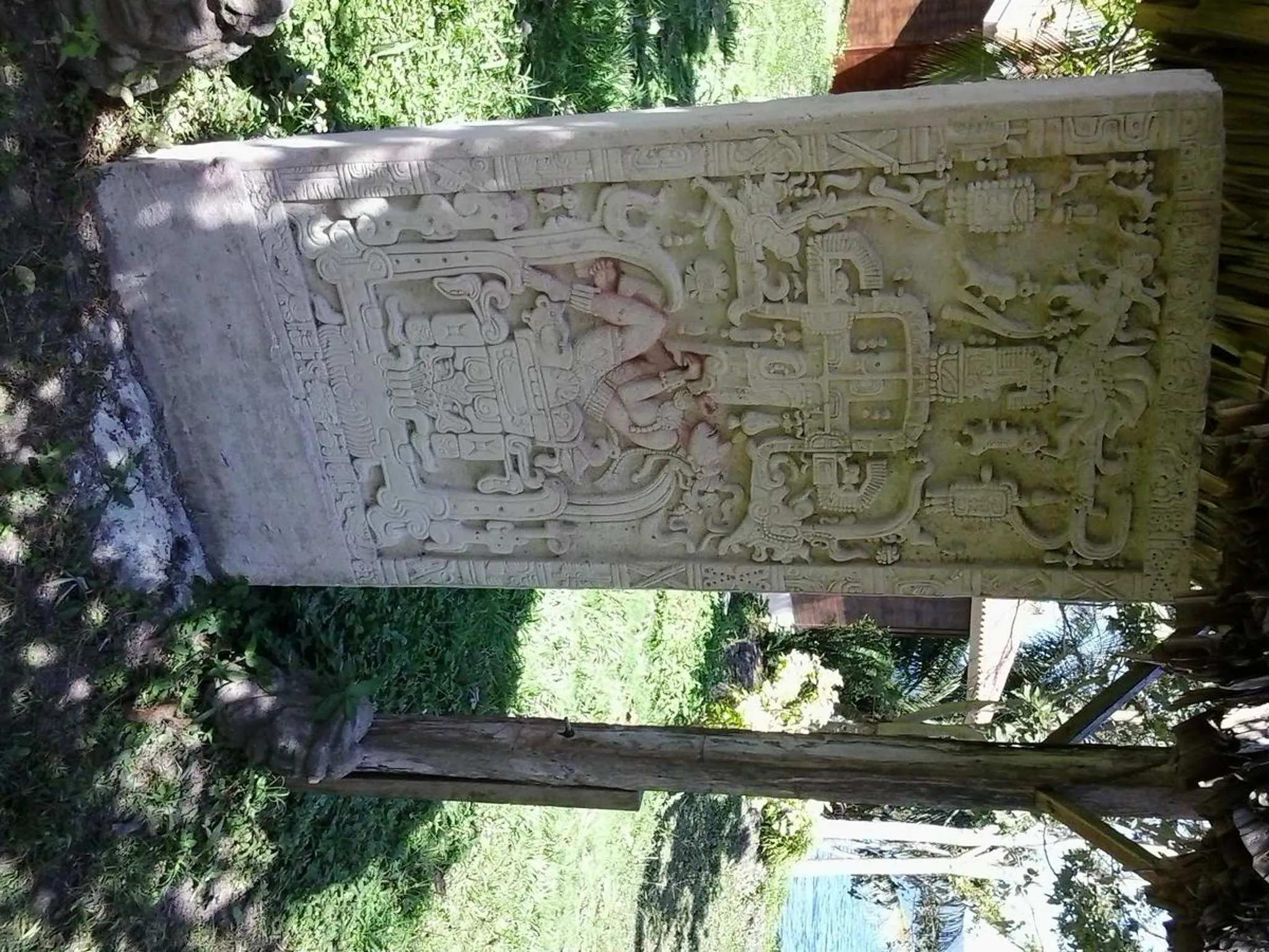 Decorative detail in Hotel Santa Barbara Tikal