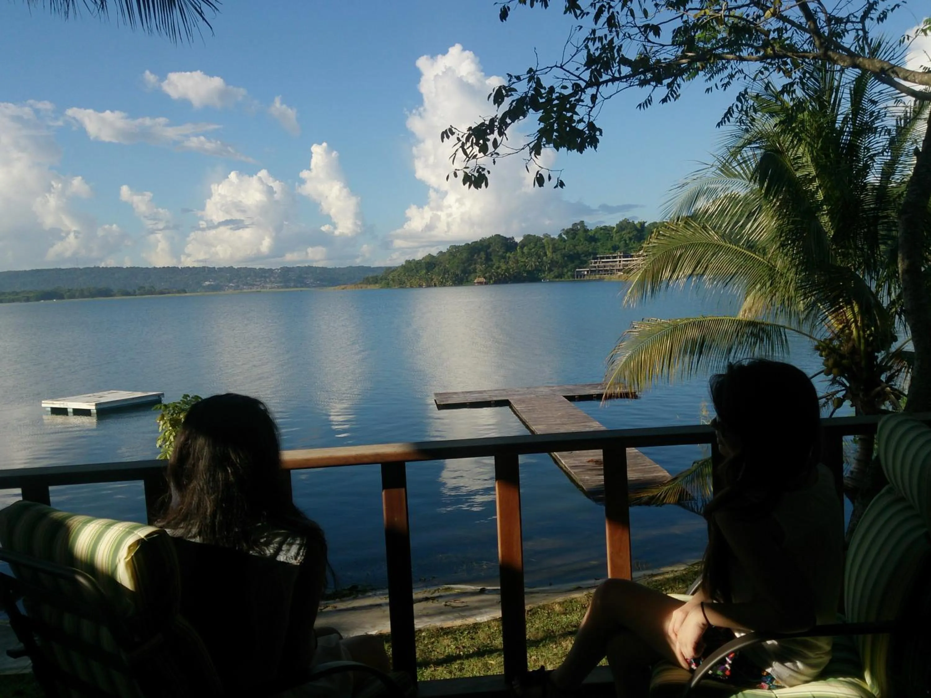 Lake view in Hotel Santa Barbara Tikal