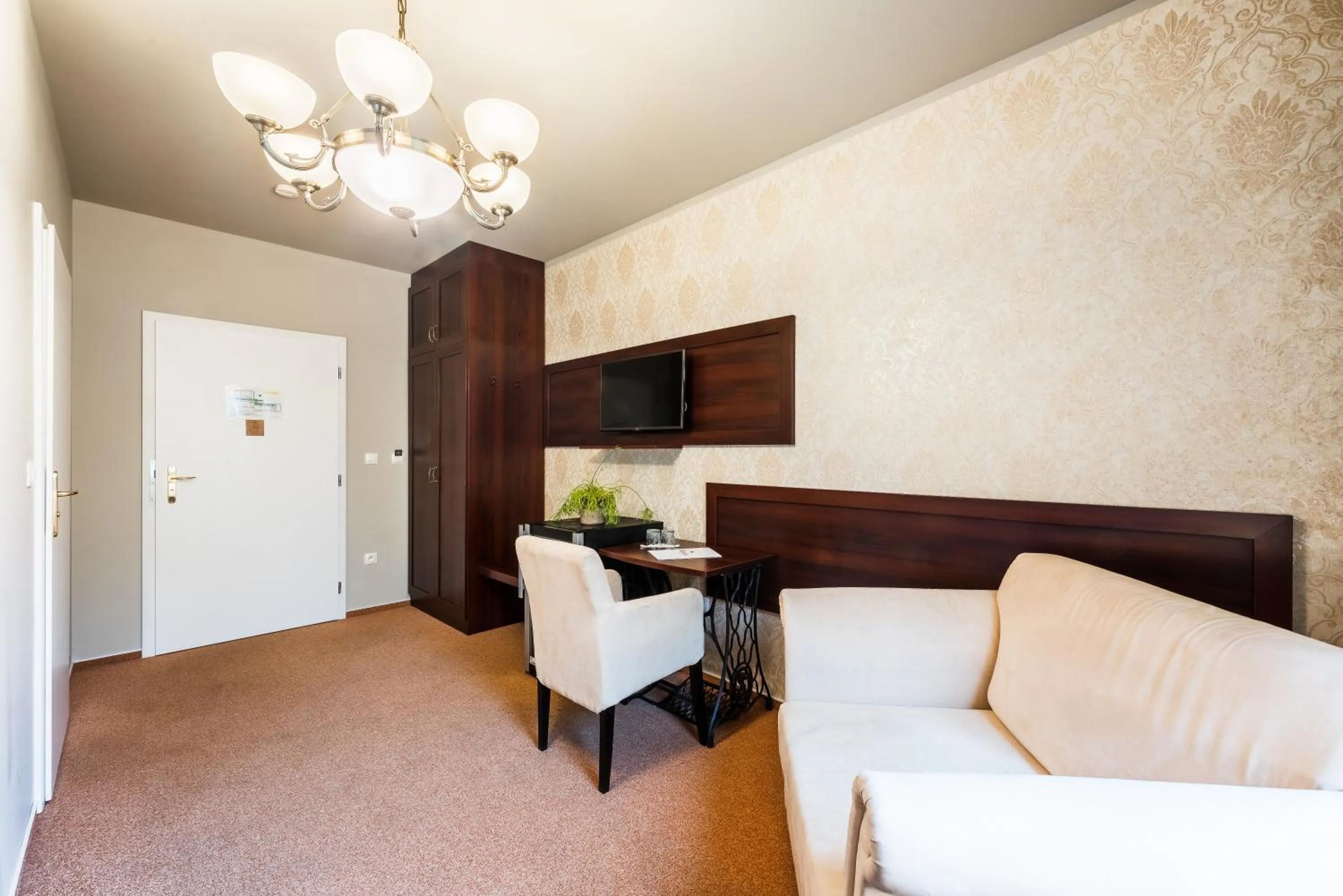 Photo of the whole room, Bed in Hotel Plumlov