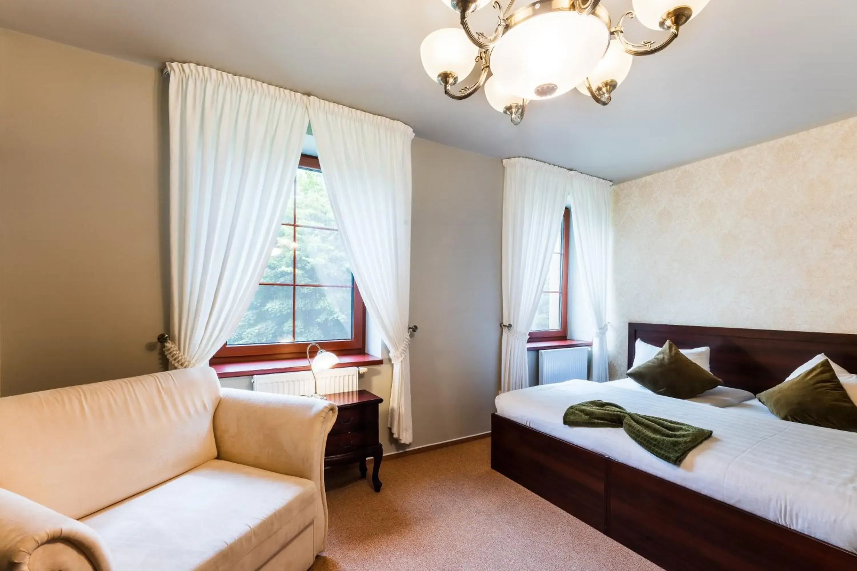 King Room with Roll-In Shower - Disability Access in Hotel Plumlov King Room with Roll-In Shower - Disability Access in Hotel Plumlov