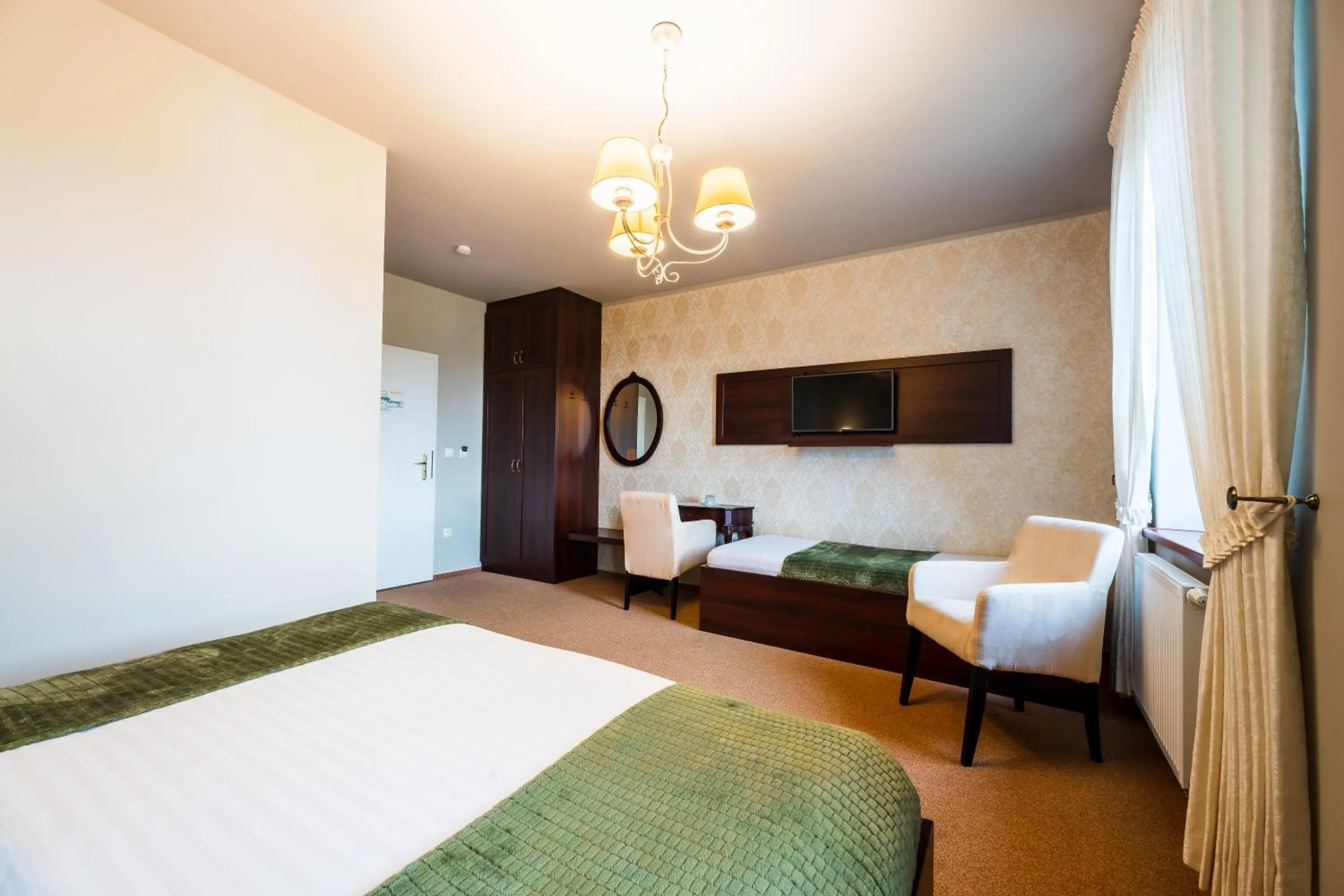 Bed in Hotel Plumlov