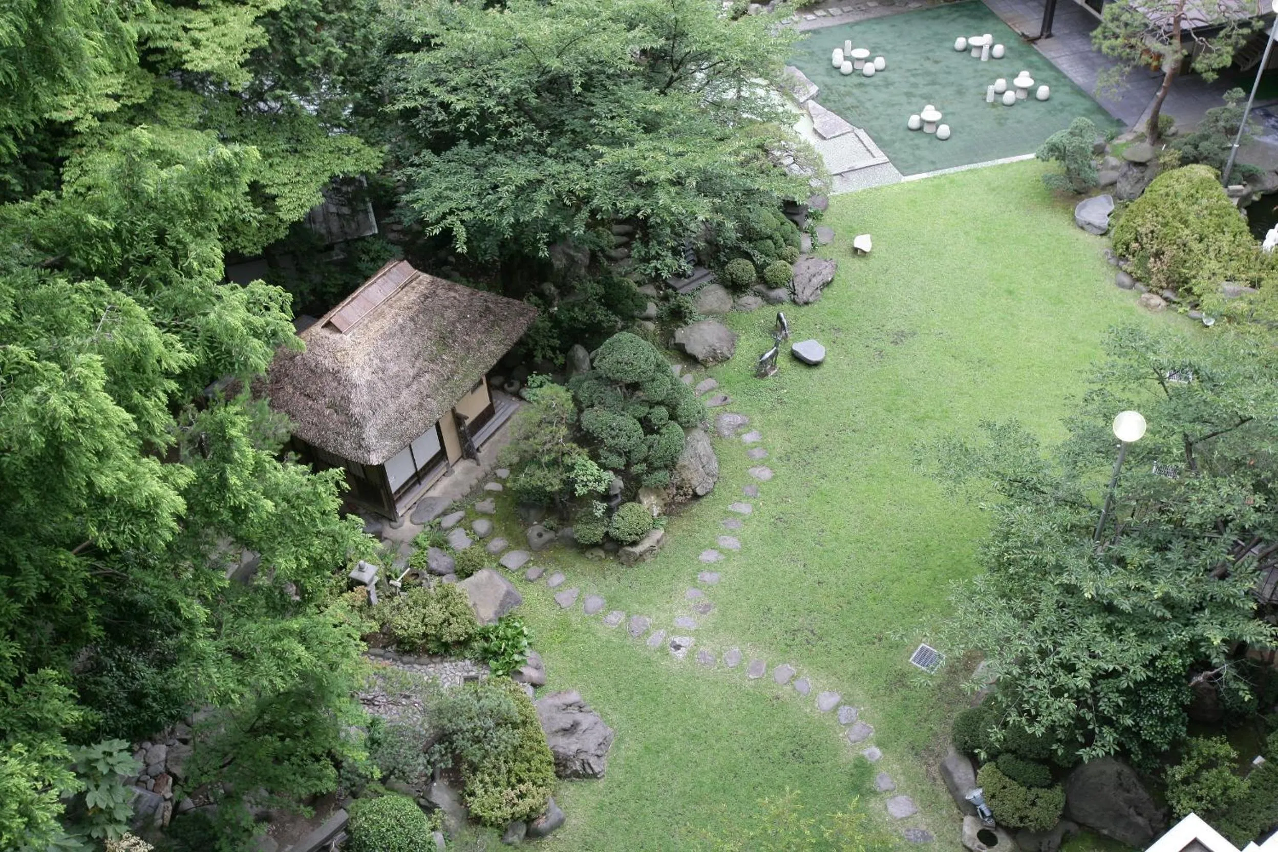 Bird's eye view in Takinoyu Hotel
