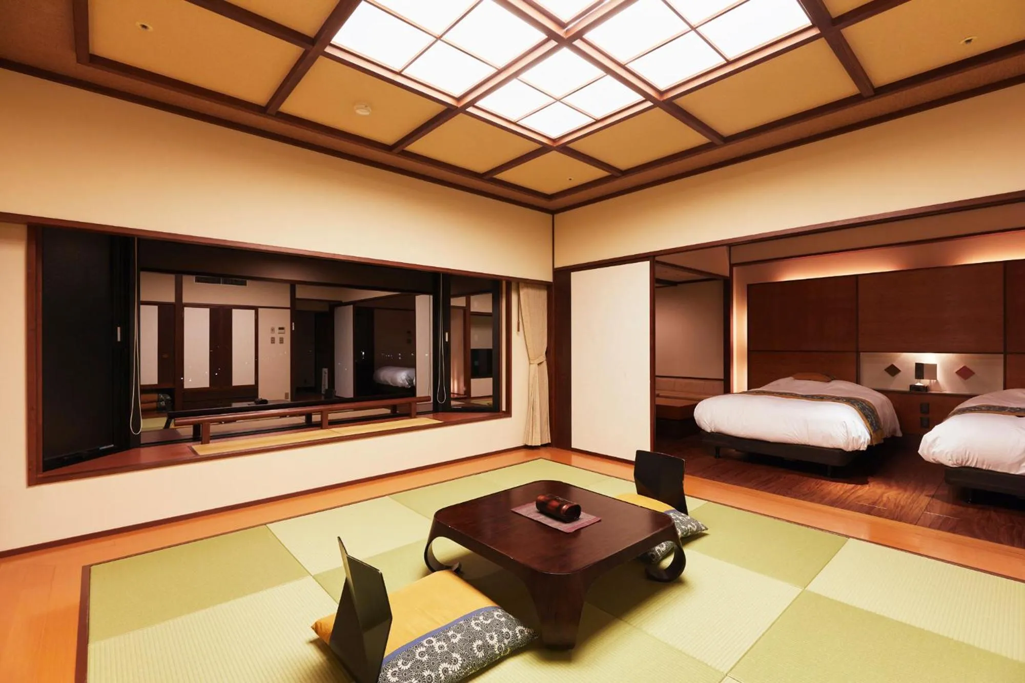 Bed in Takinoyu Hotel