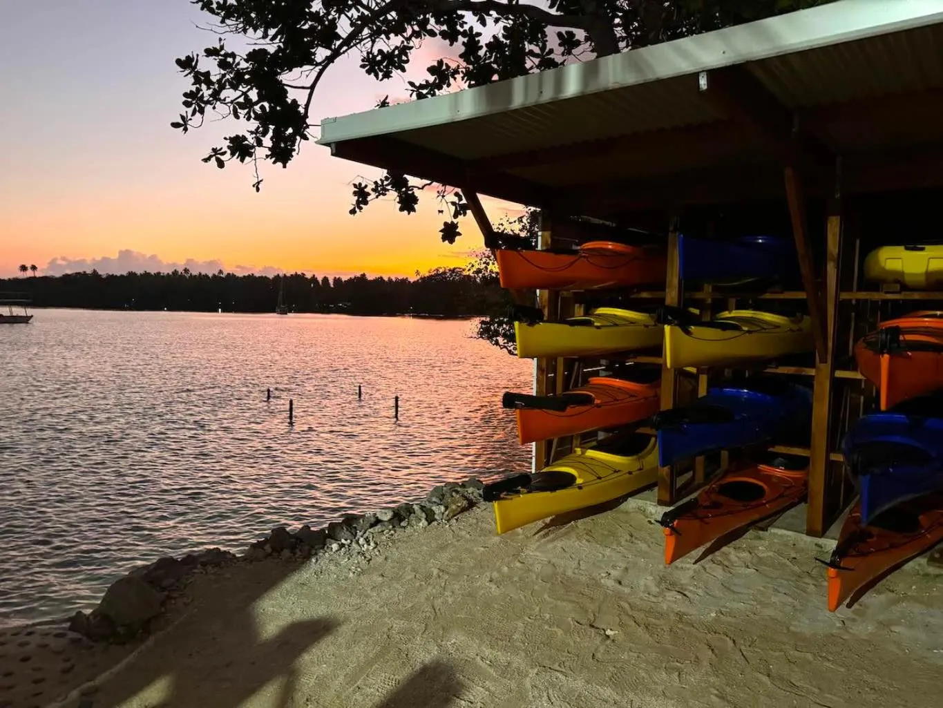 Sunset in Turtle Bay Lodge