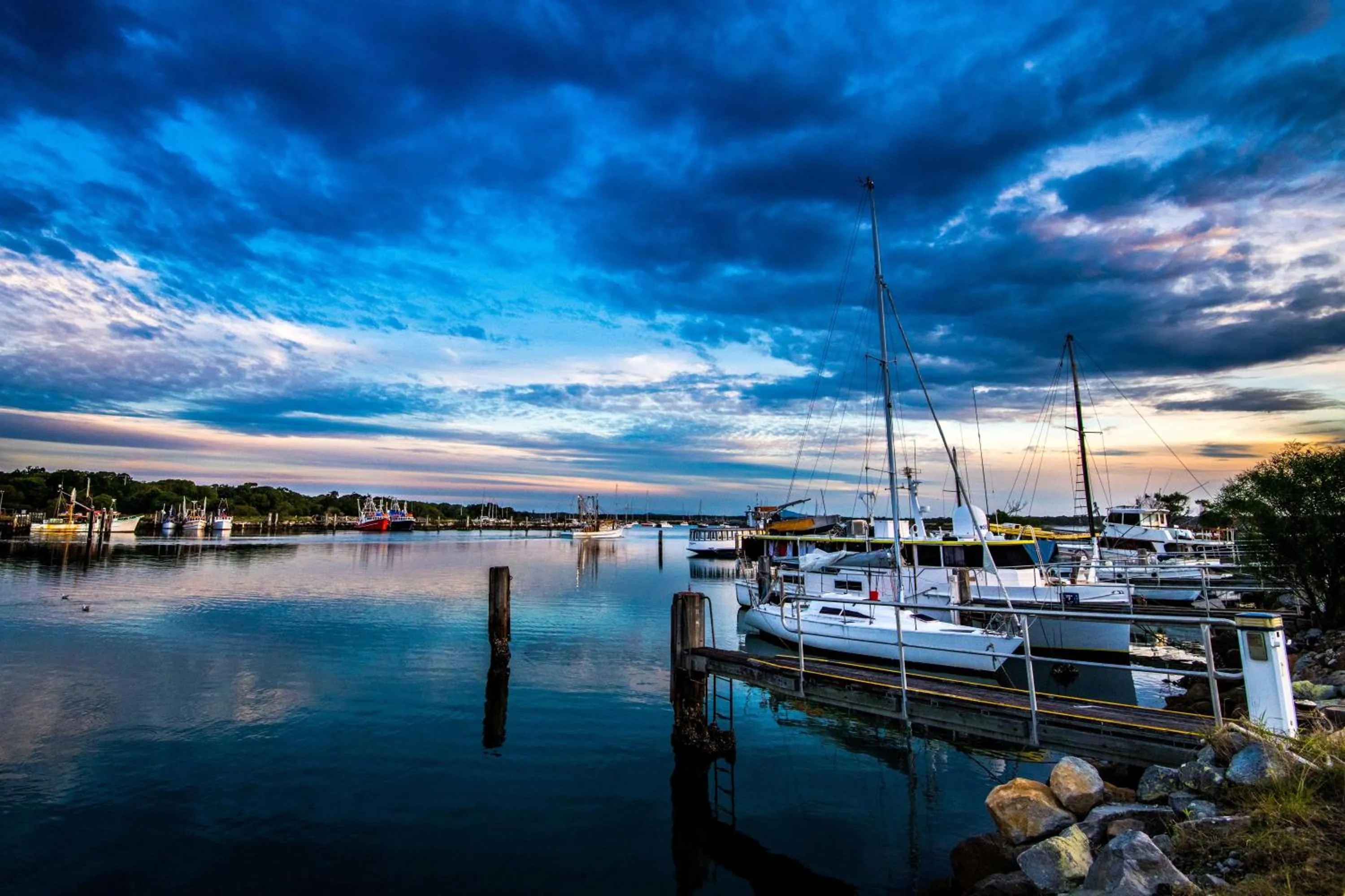 Natural landscape in Clarence Head Caravan Park