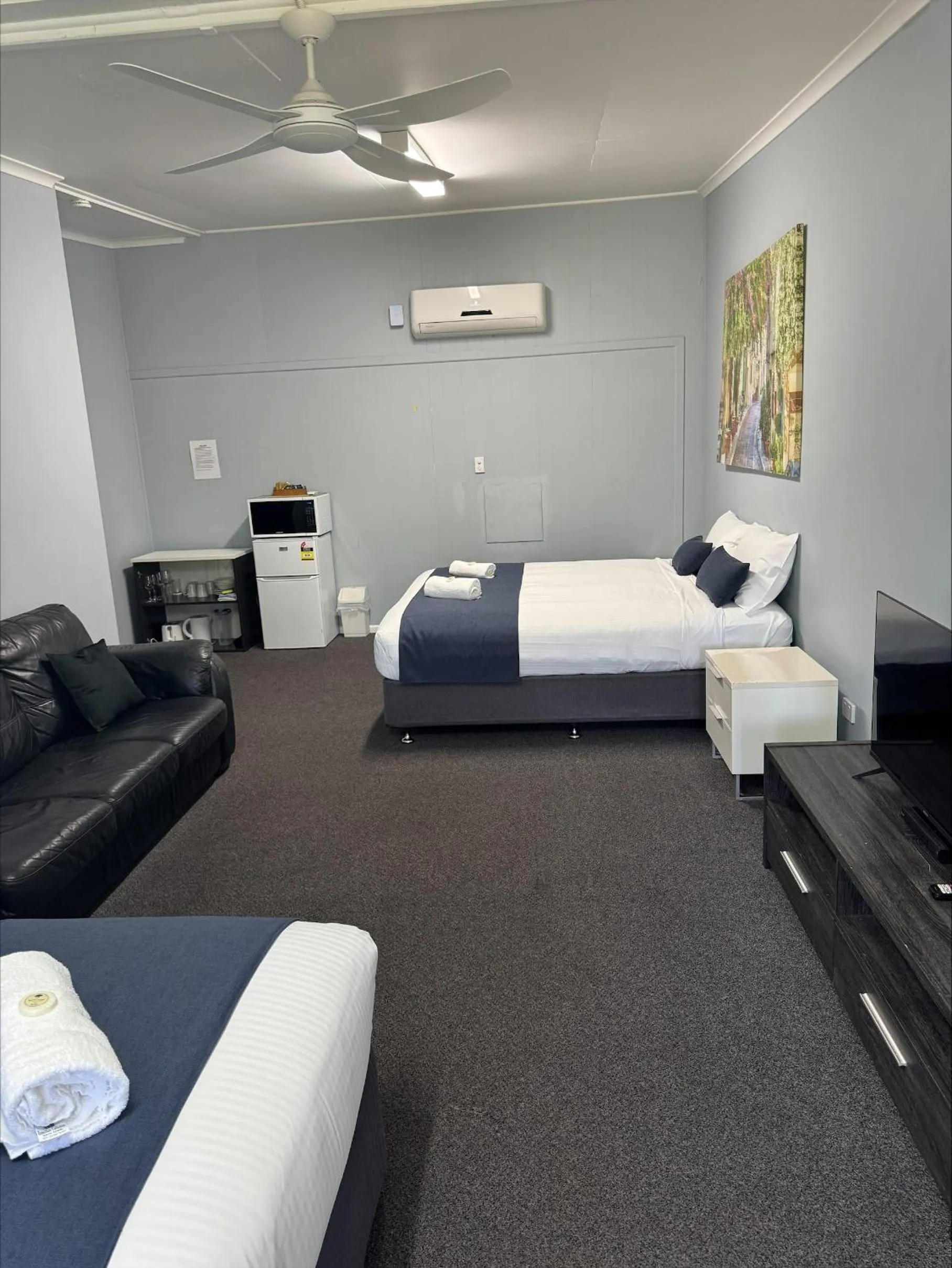 Photo of the whole room, Bed in Clarence Head Caravan Park