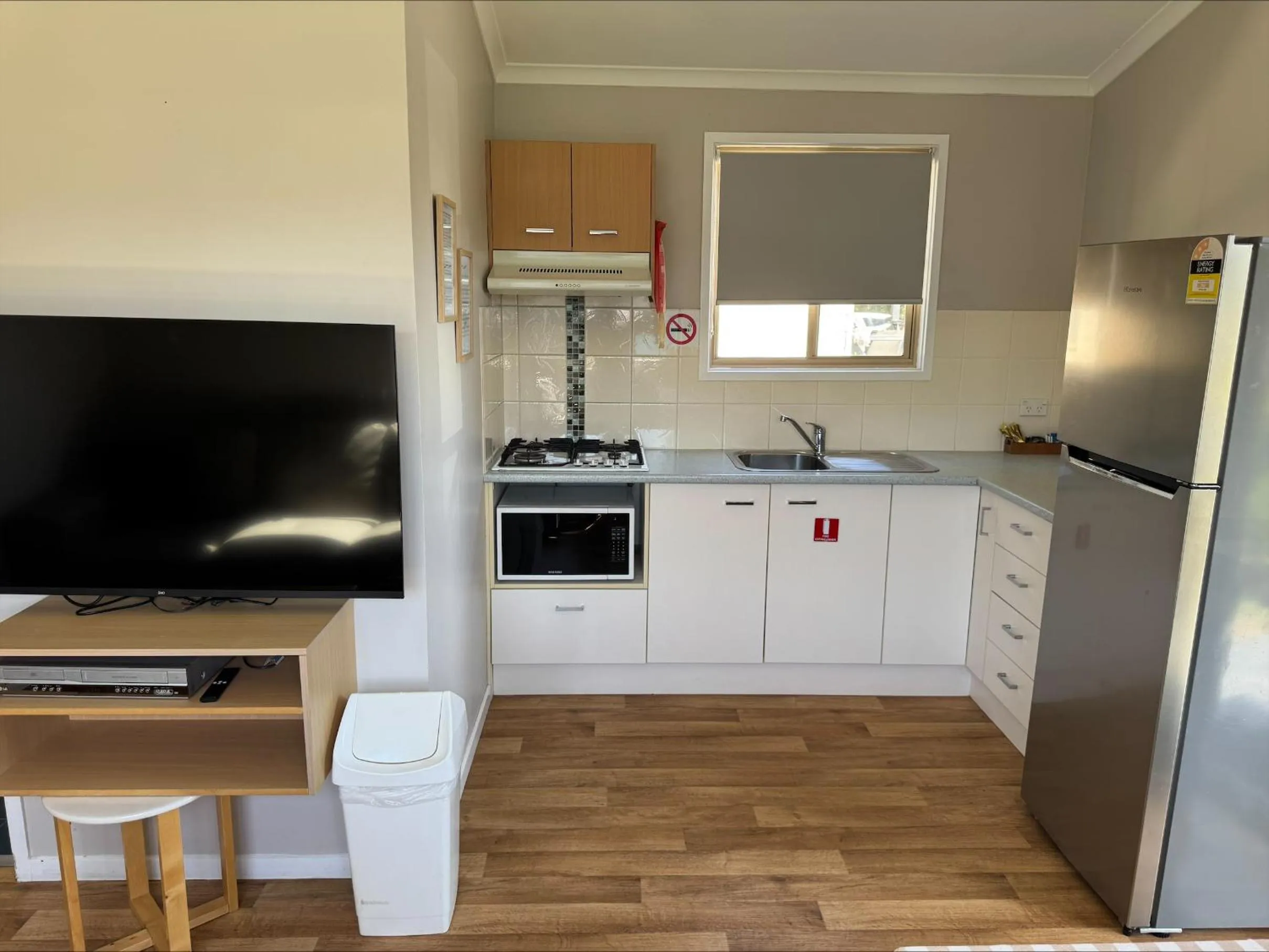 Kitchen or kitchenette in Clarence Head Caravan Park
