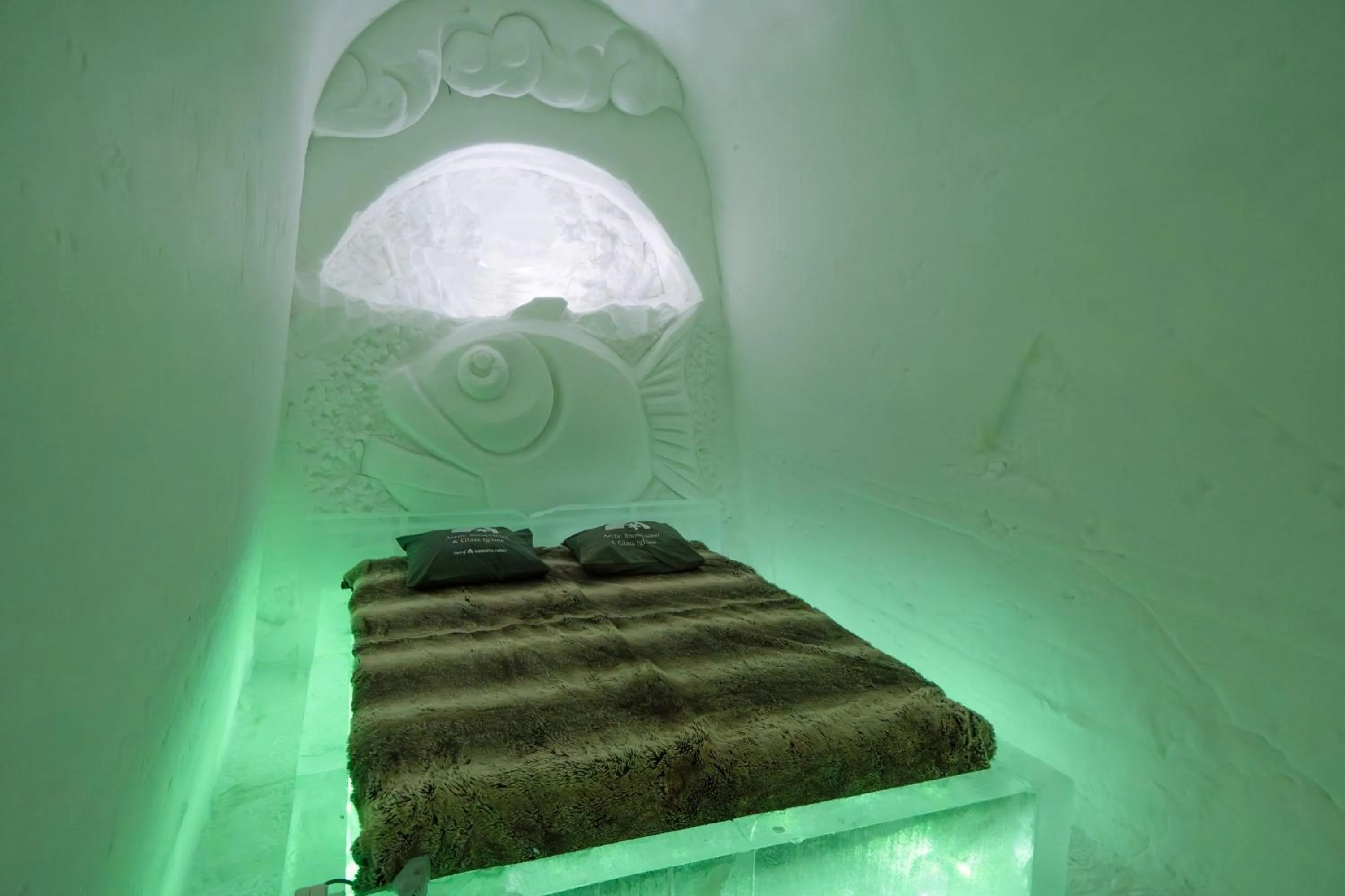 Bedroom in Arctic SnowHotel & Glass Igloos