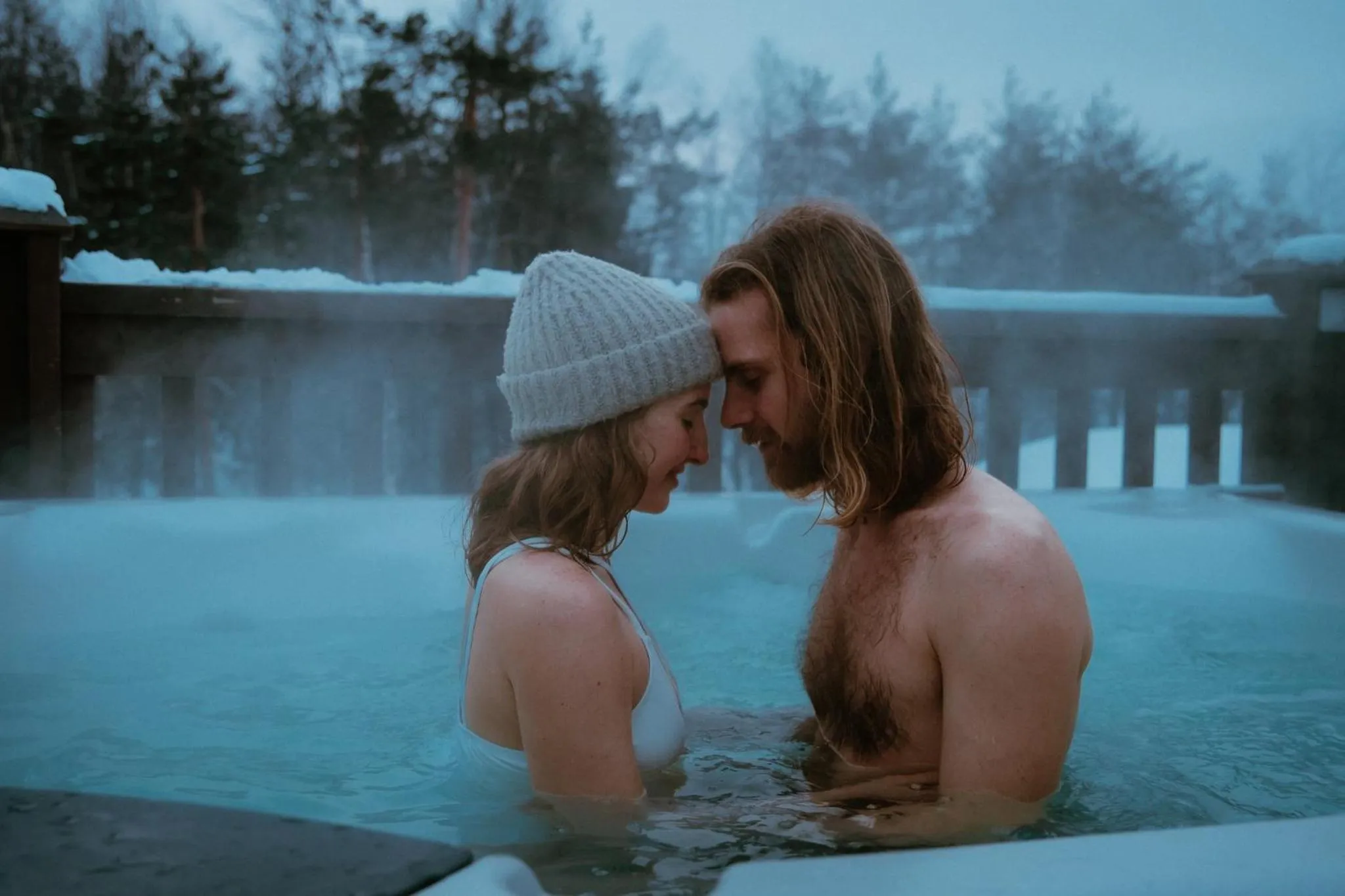 Open Air Bath in Arctic SnowHotel & Glass Igloos