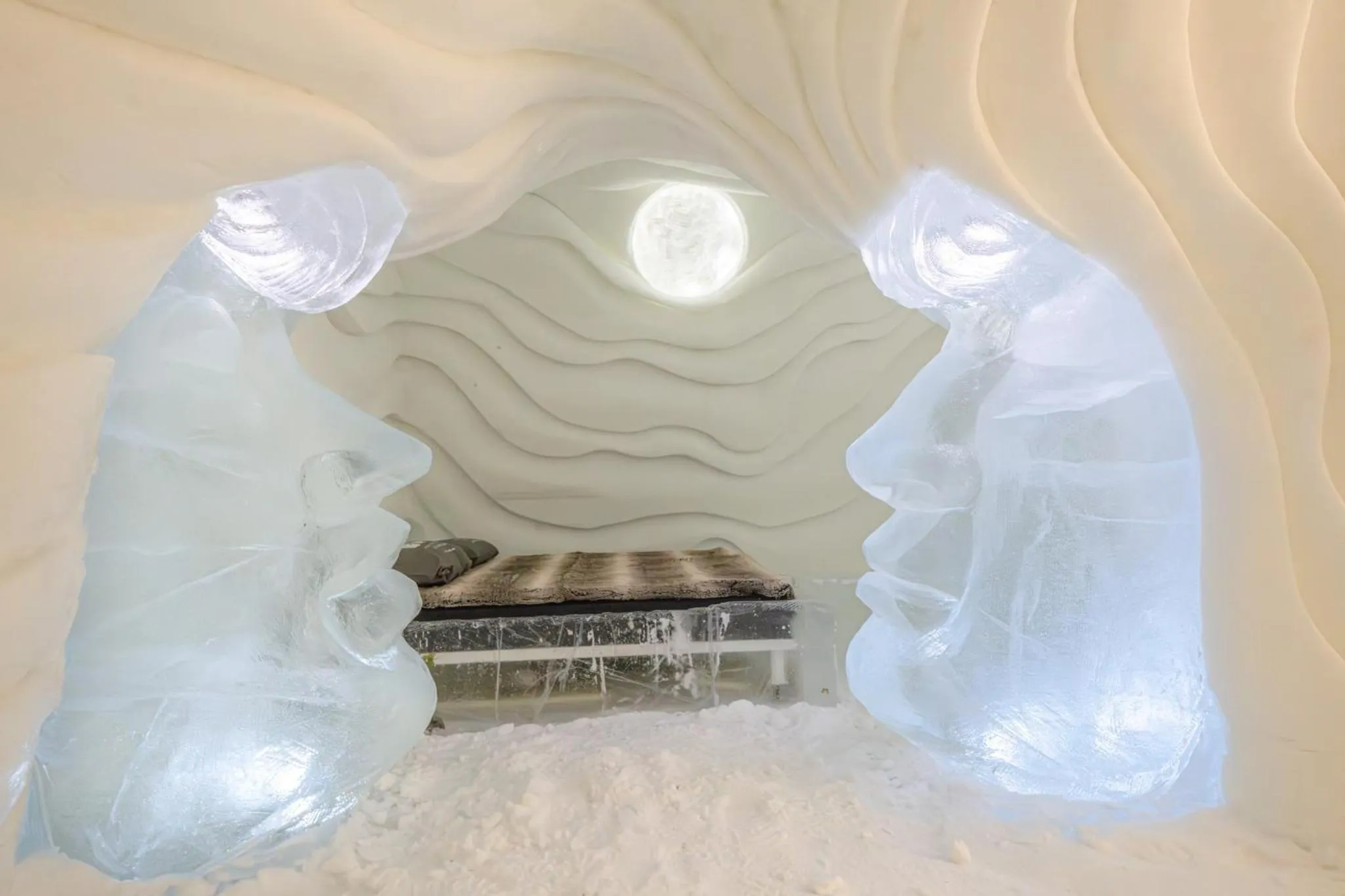Bedroom in Arctic SnowHotel & Glass Igloos