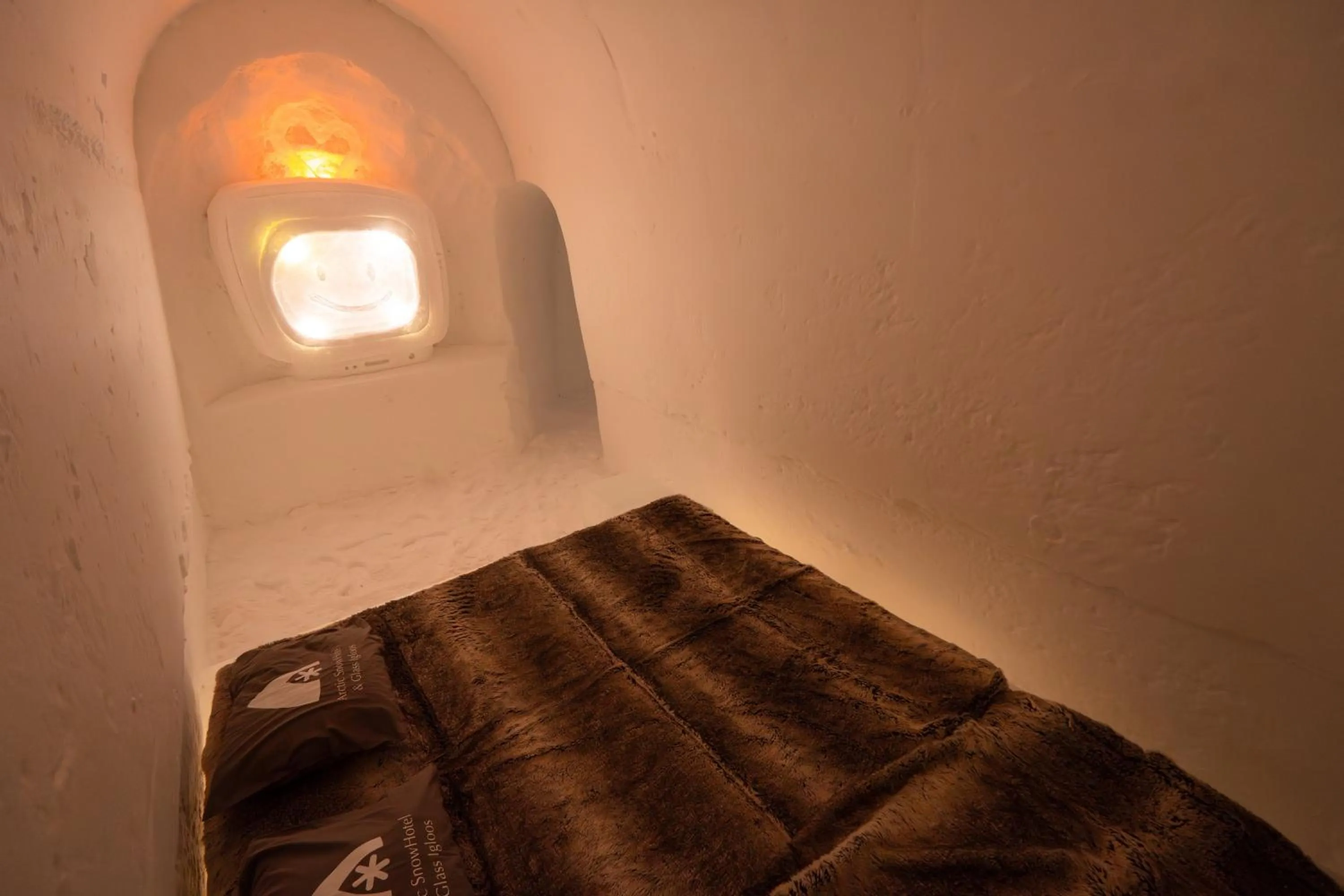 Bedroom in Arctic SnowHotel & Glass Igloos