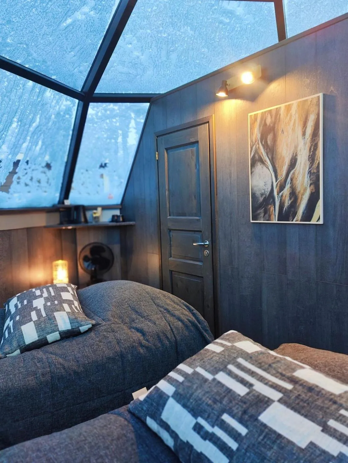 Decorative detail, Bed in Arctic SnowHotel & Glass Igloos