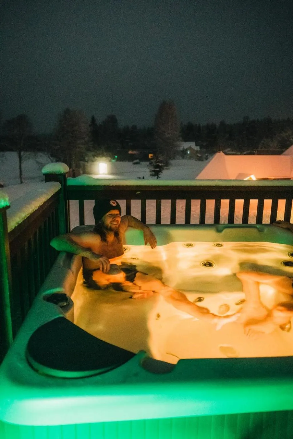 Open Air Bath in Arctic SnowHotel & Glass Igloos