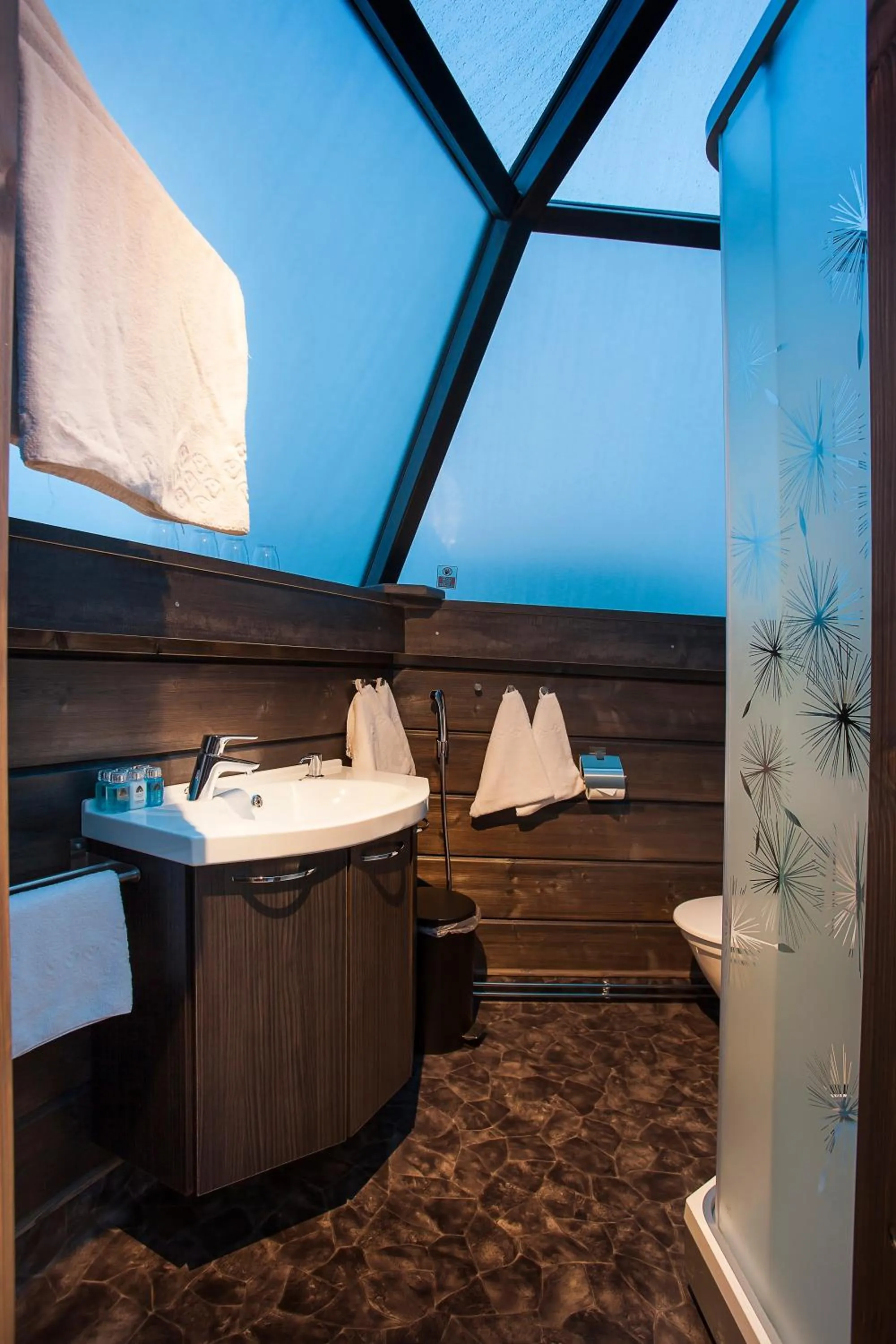 Bathroom in Arctic SnowHotel & Glass Igloos
