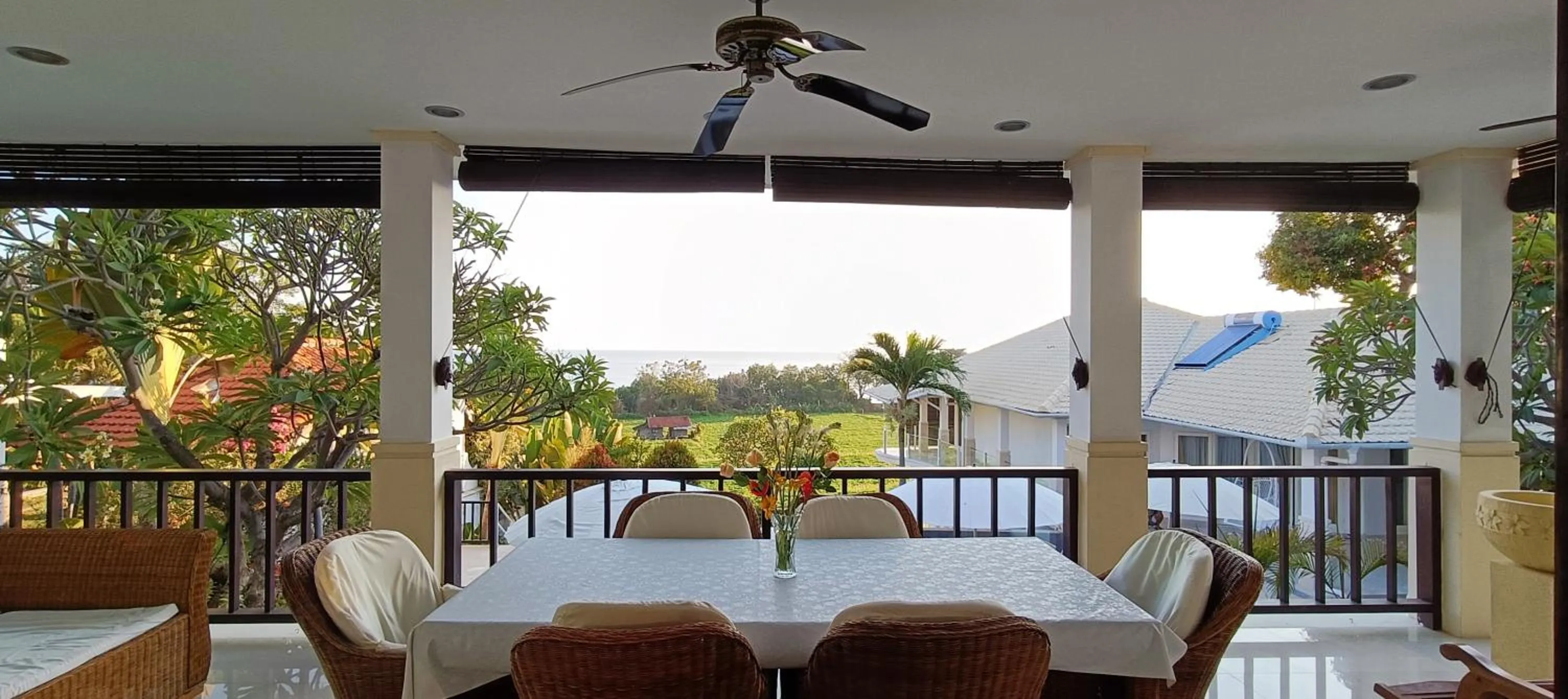 Balcony/Terrace in Villa Lilly Sea View Private Pool