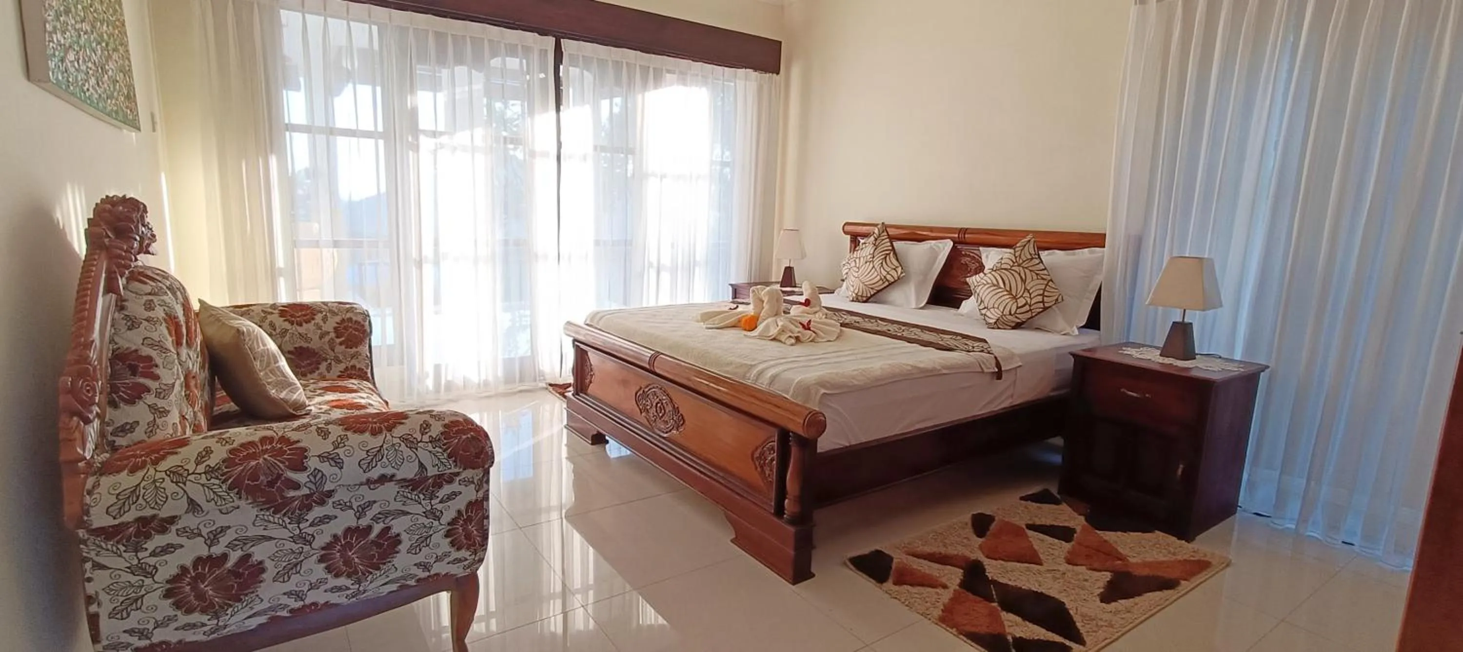 Bedroom, Bed in Villa Lilly Sea View Private Pool