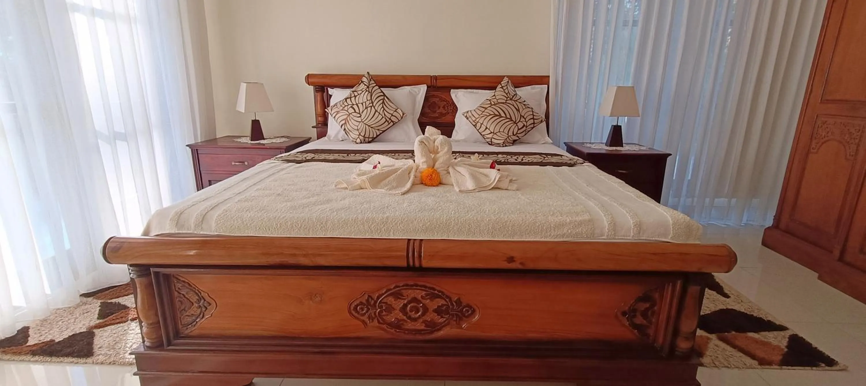 Bedroom, Bed in Villa Lilly Sea View Private Pool