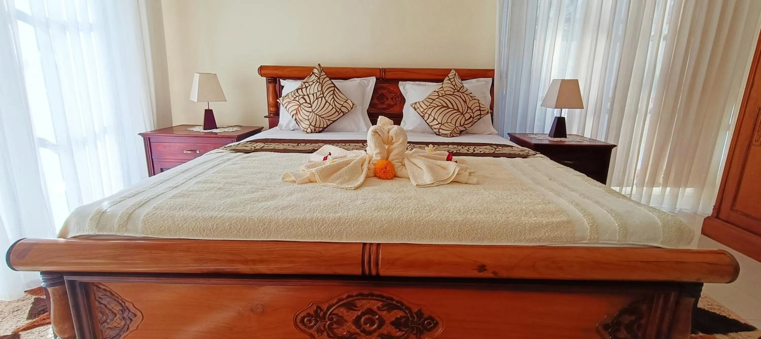 Bedroom, Bed in Villa Lilly Sea View Private Pool