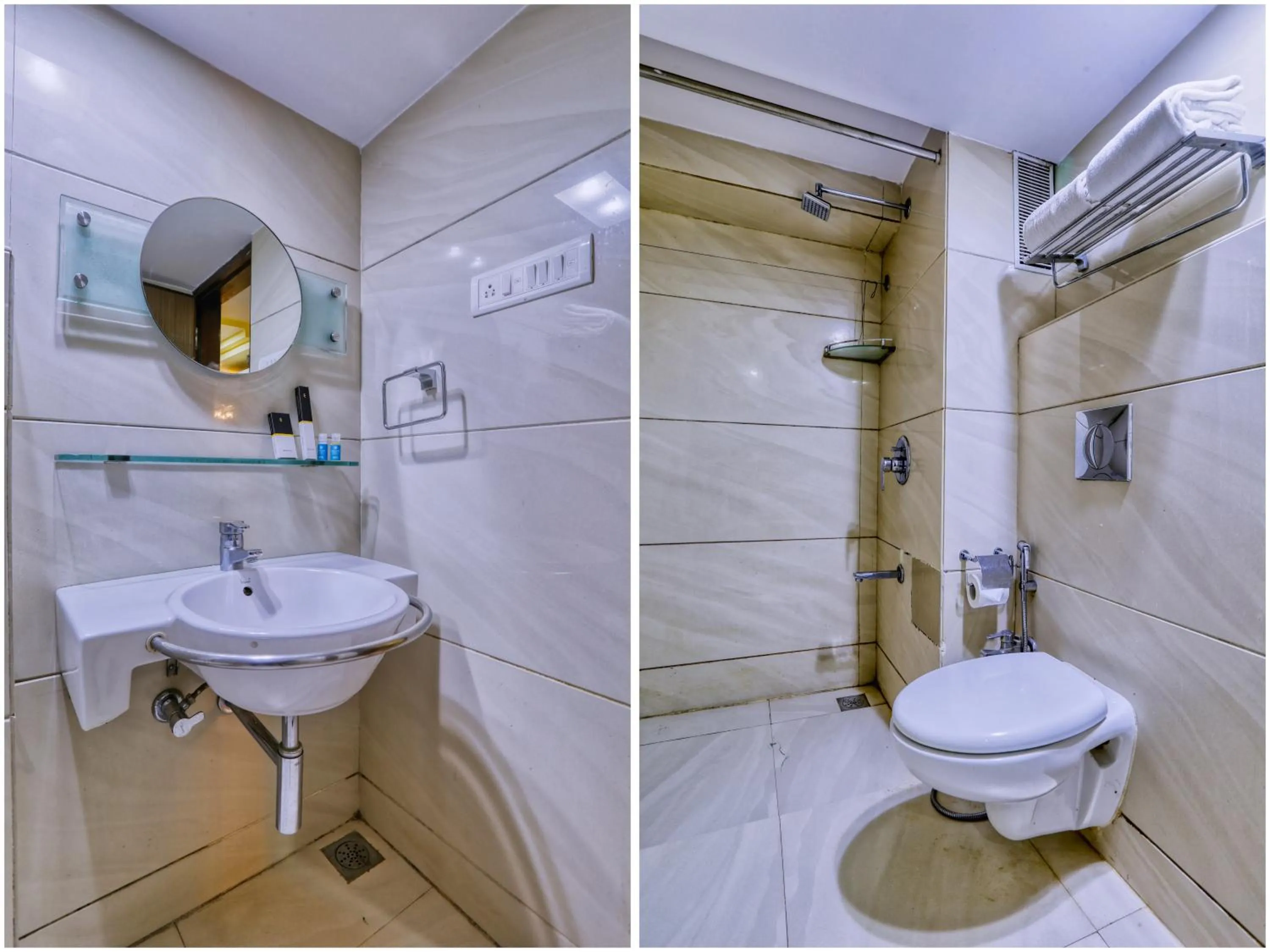 Shower in Hotel Amrit Residency