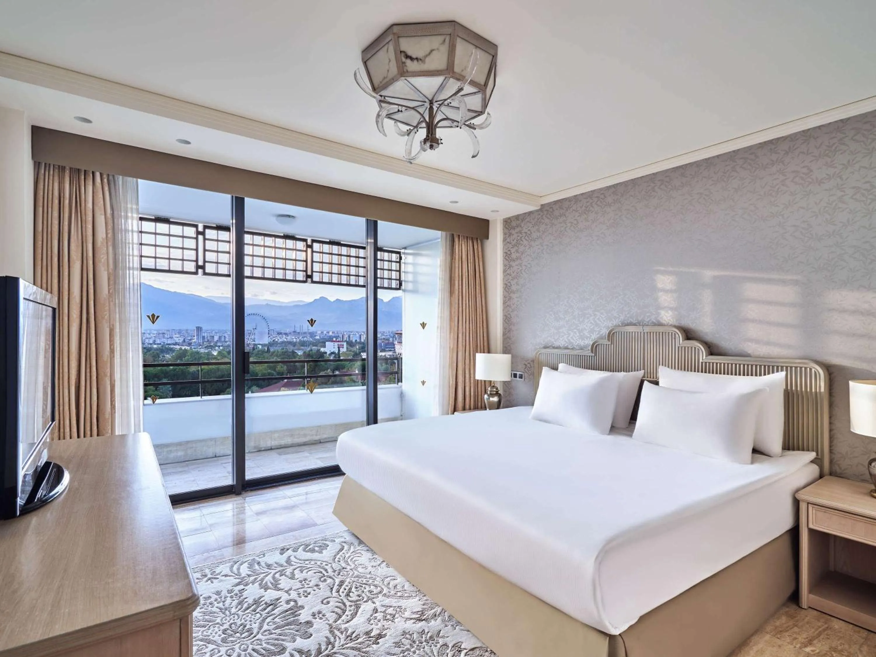 Bedroom, Bed in Rixos Downtown Antalya - The Land Of Legends Access