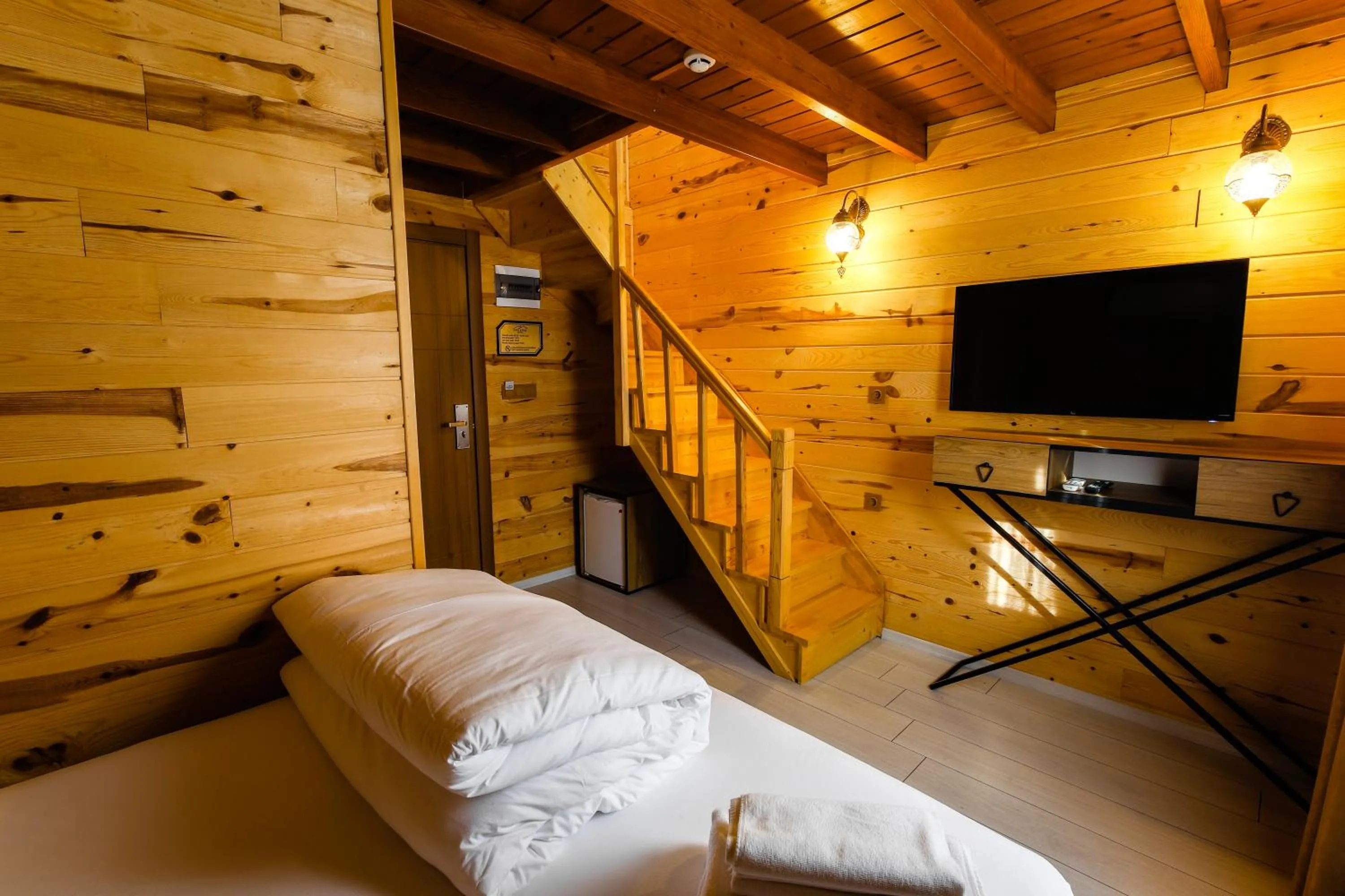 Bed in Sarı Köşk Hotel