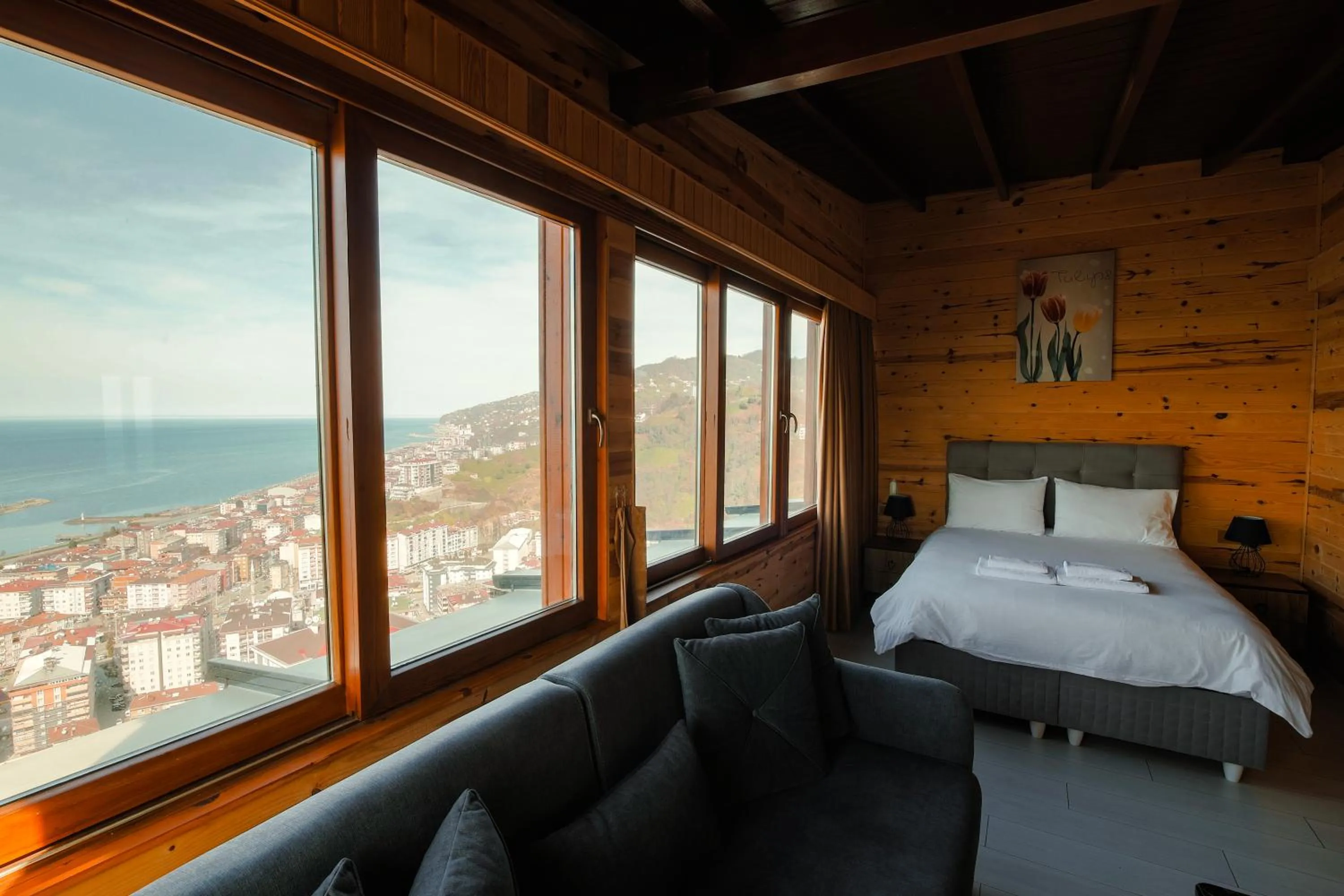 Bed in Sarı Köşk Hotel