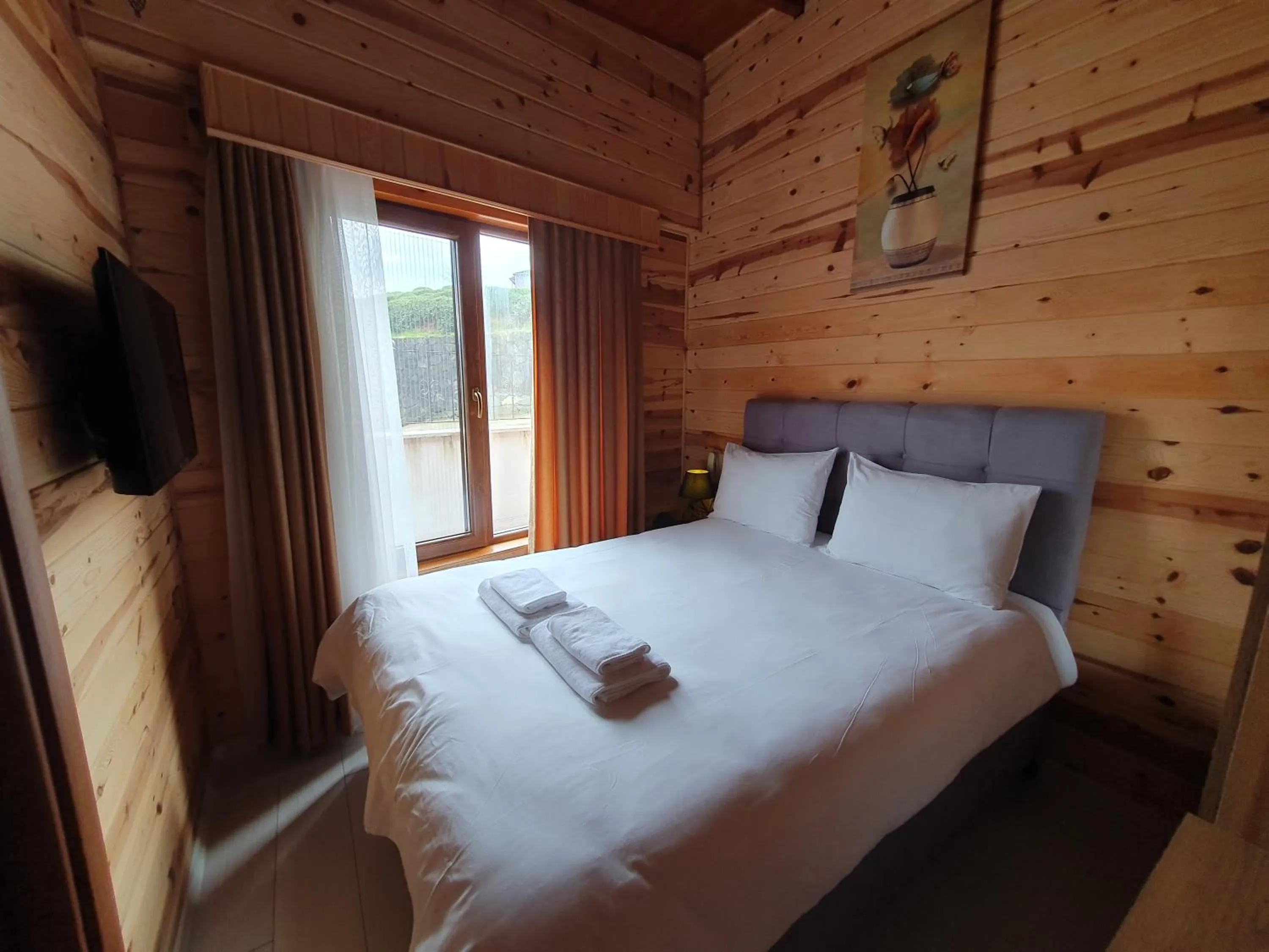 Bed in Sarı Köşk Hotel