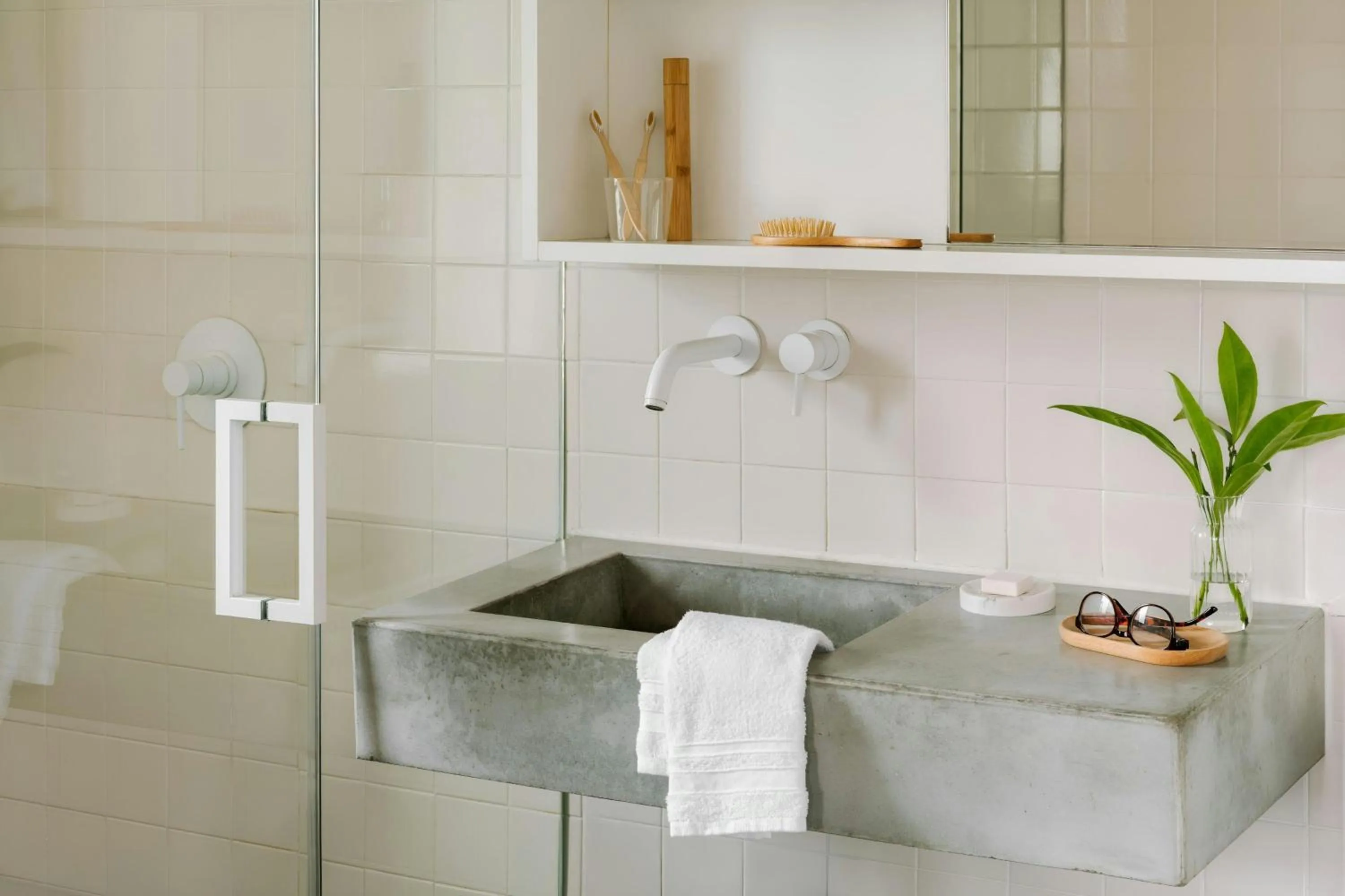 Bathroom in The Industrialist Hotel Gowanus Brooklyn, Sonder by Marriott Bonvoy