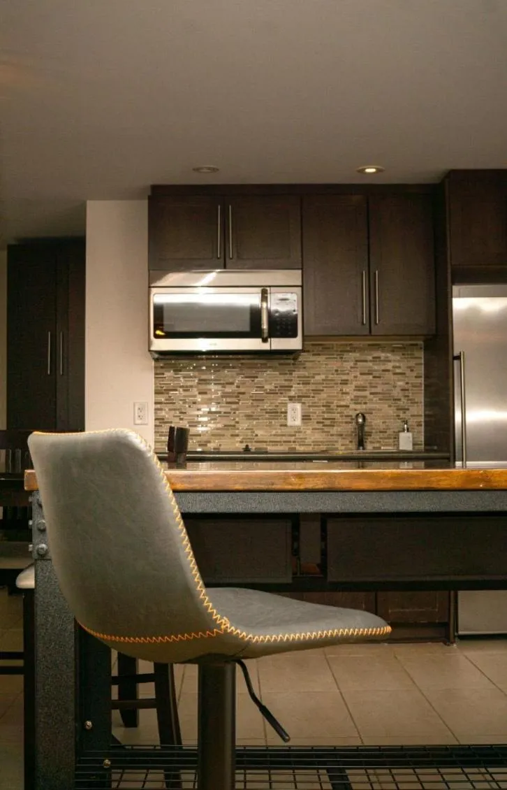 Kitchen/Kitchenette in Condo Hotel Au pied du Mont Orford