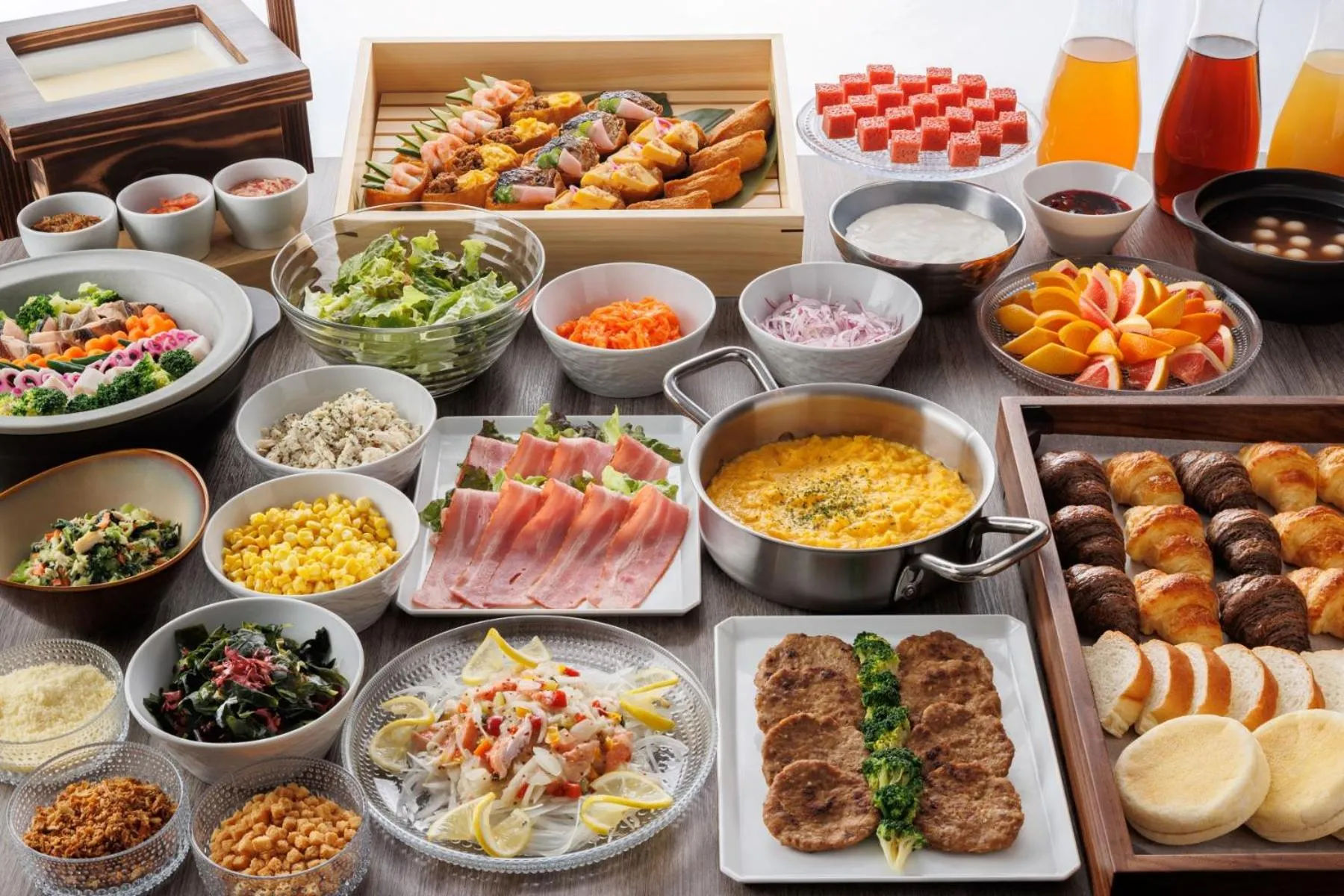 Buffet breakfast in Via Inn Shinsaibashi