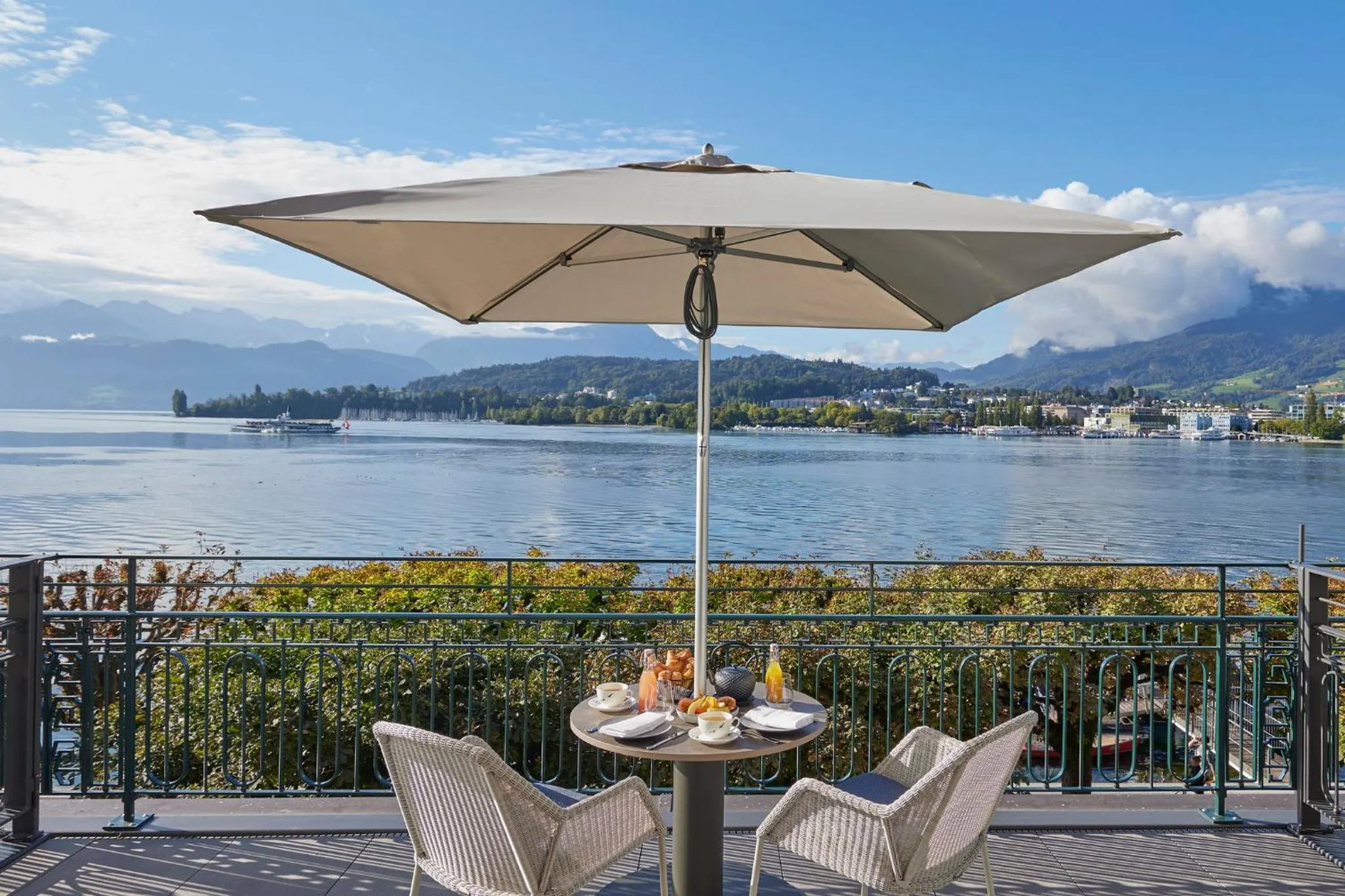Balcony/Terrace in Mandarin Oriental Palace, Luzern