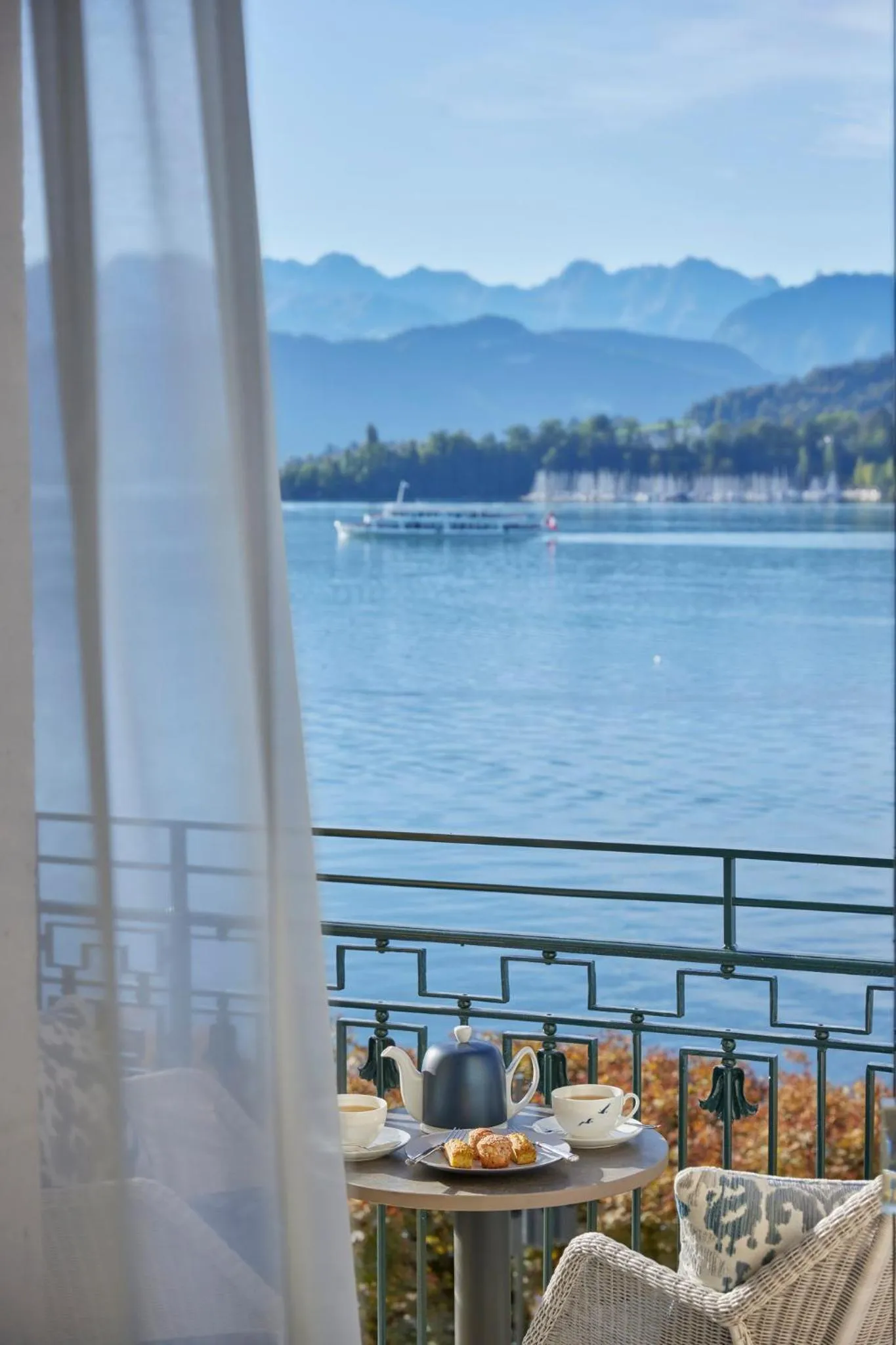 Balcony/Terrace in Mandarin Oriental Palace, Luzern