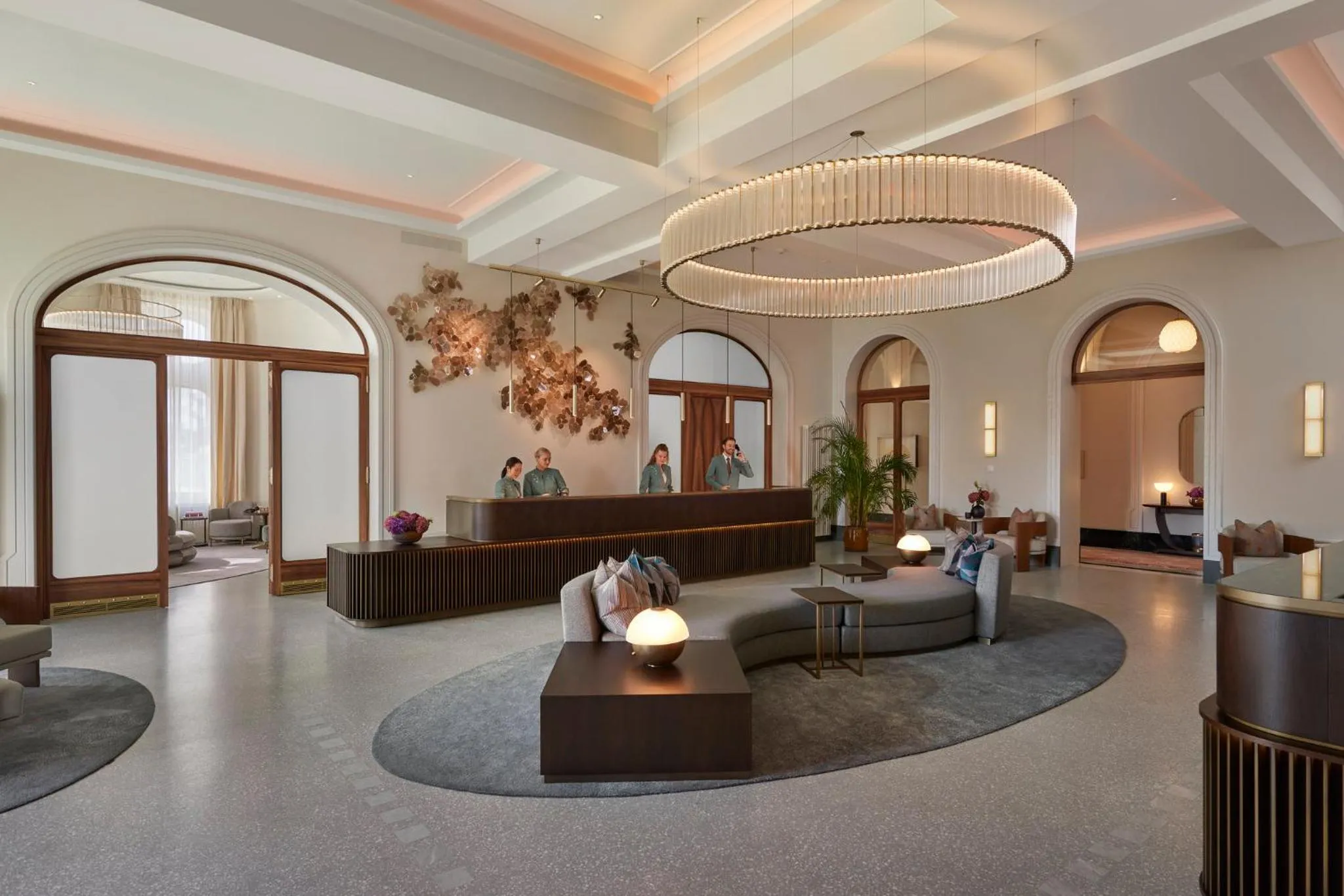 Lobby or reception in Mandarin Oriental Palace, Luzern