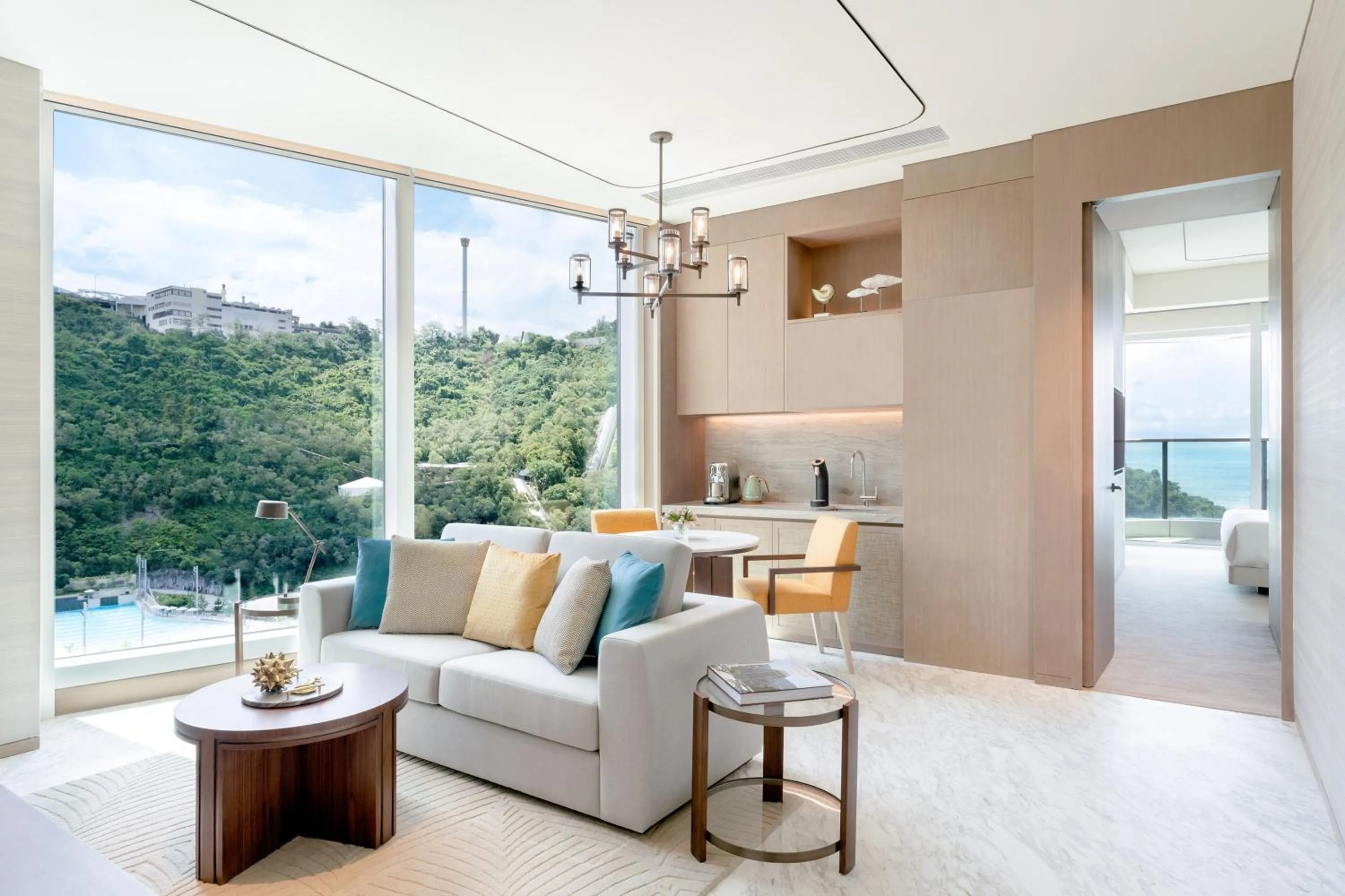 Seating area in The Fullerton Ocean Park Hotel Hong Kong