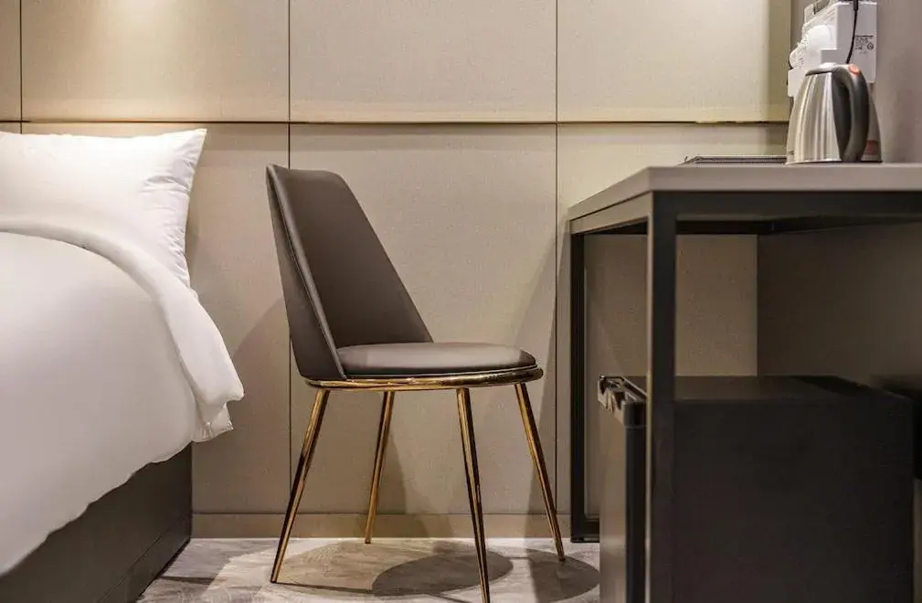 Bed in Brown-Dot Hotel Geomdan Bed in Brown-Dot Hotel Geomdan