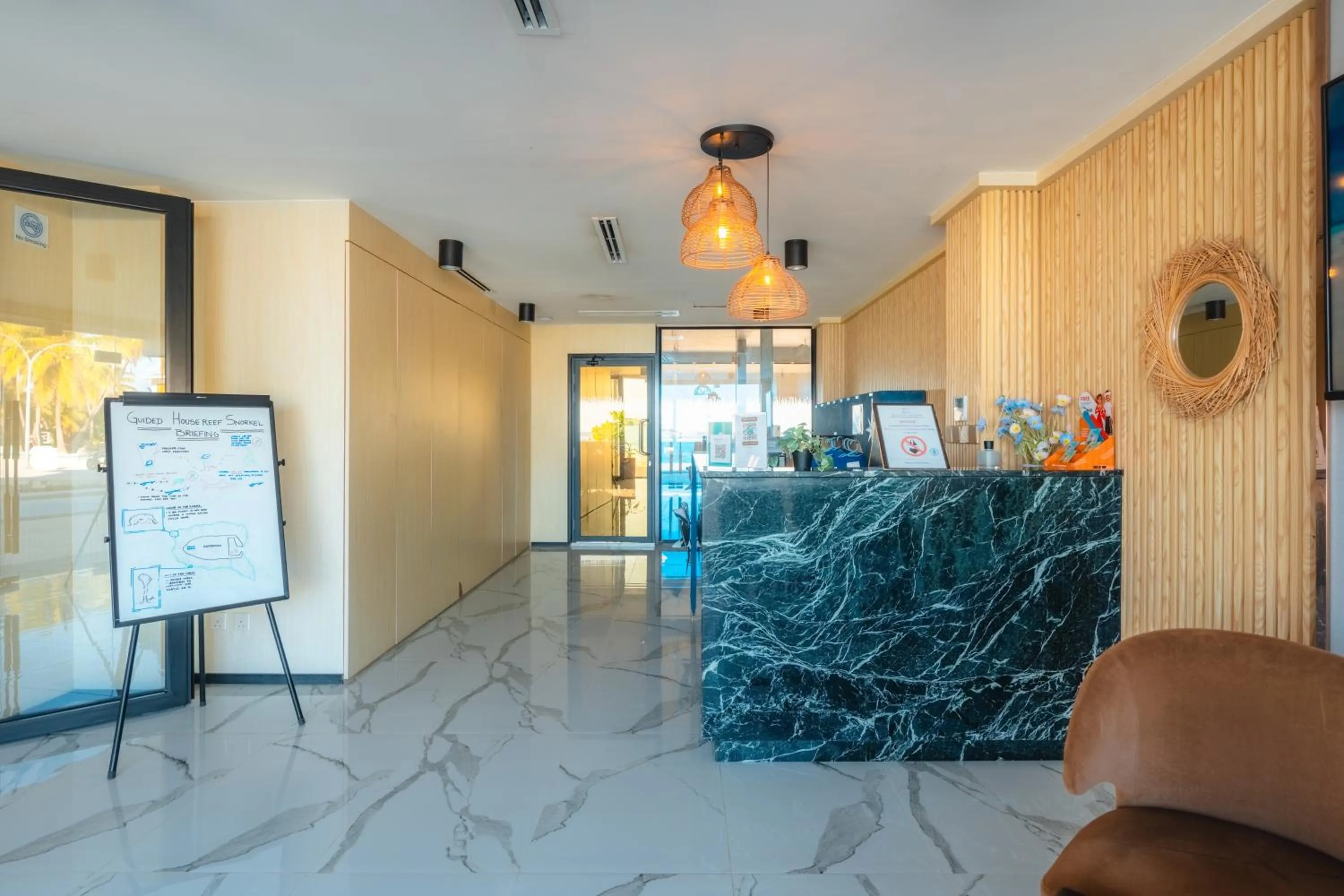Lobby or reception in Swarn by Hawks Hotels Kamadhoo Baa Atoll