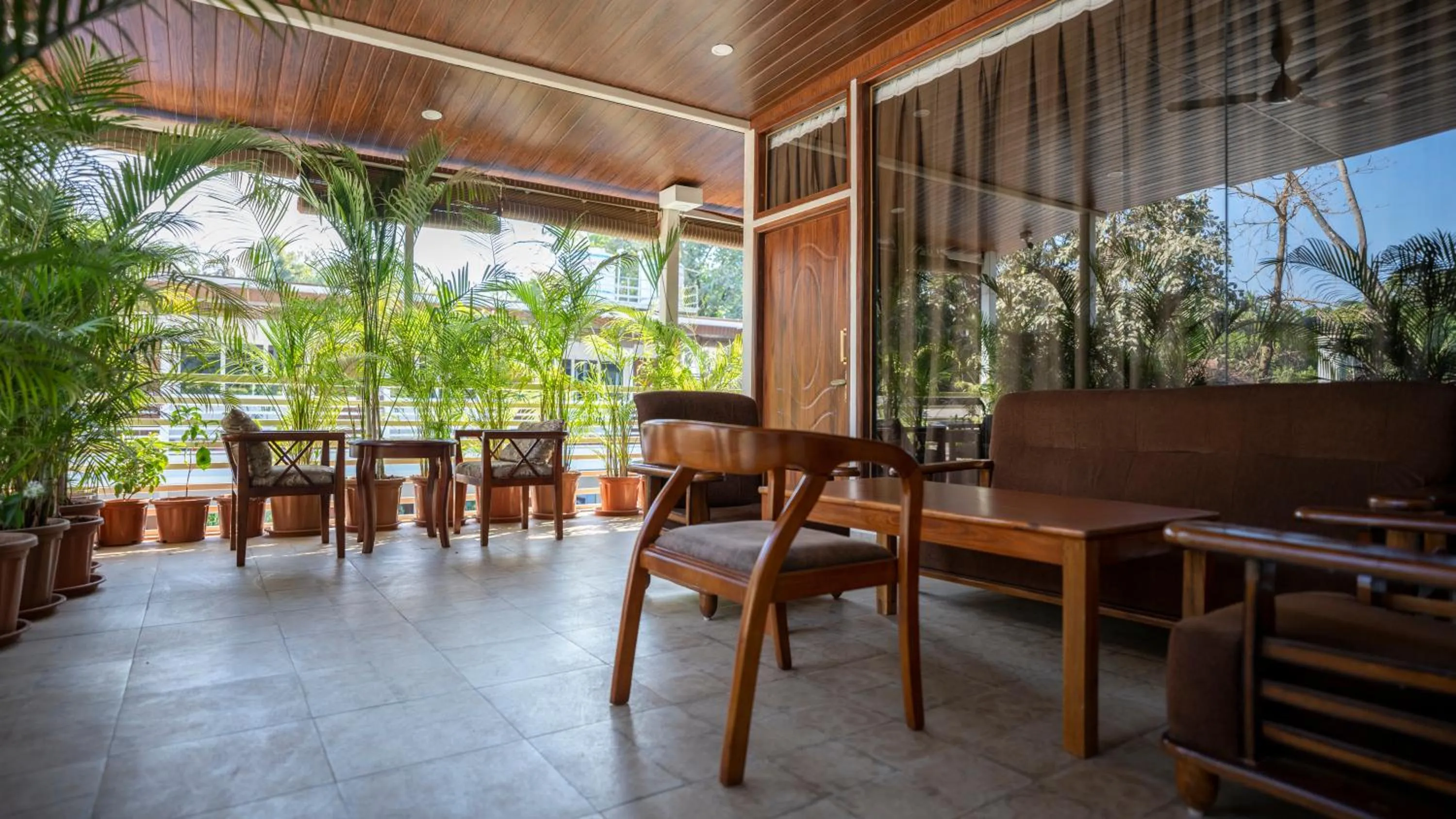 Patio in Whiteflower Cottages Vagator