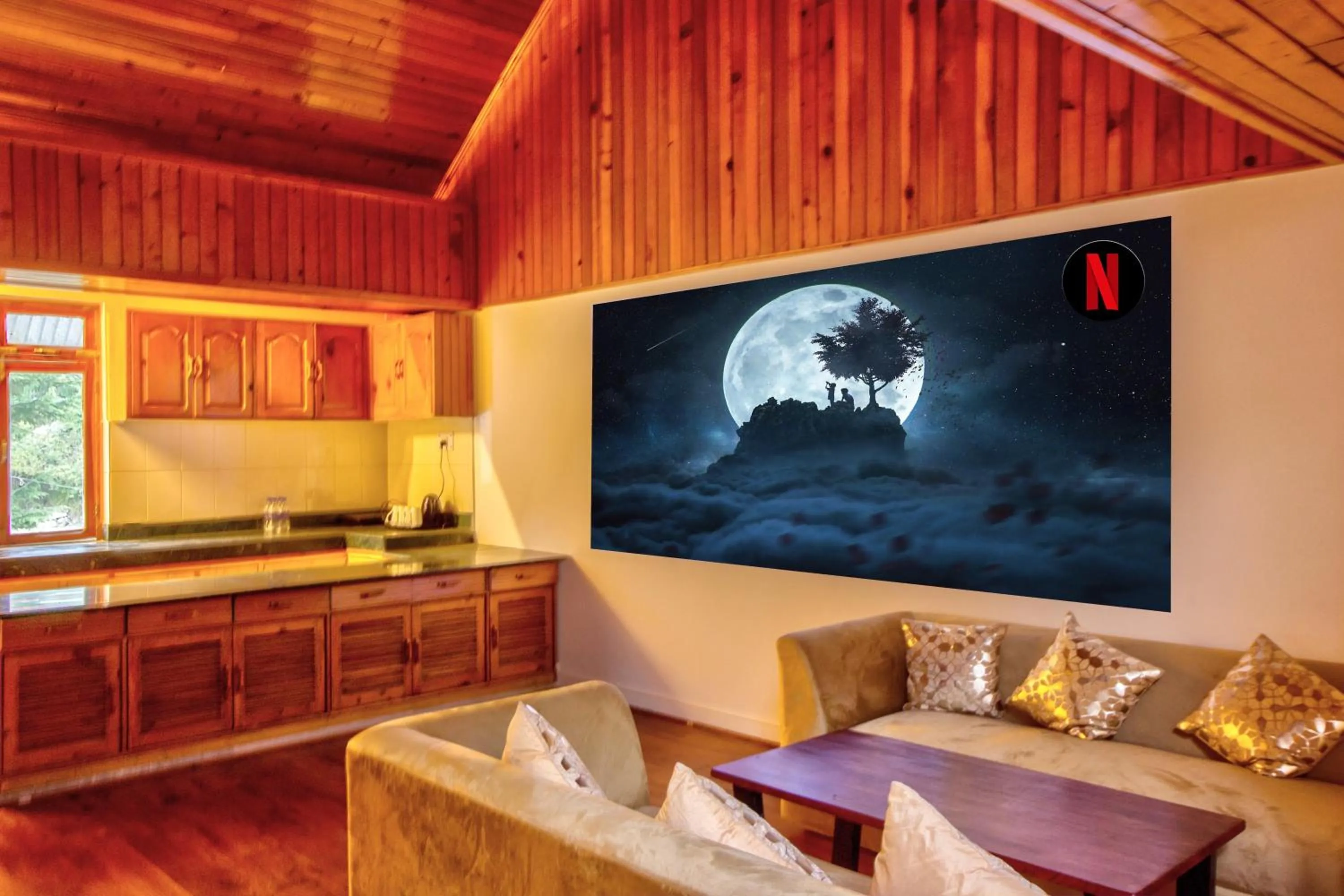 Seating area in PARADISE-The Whitehouse Cafe