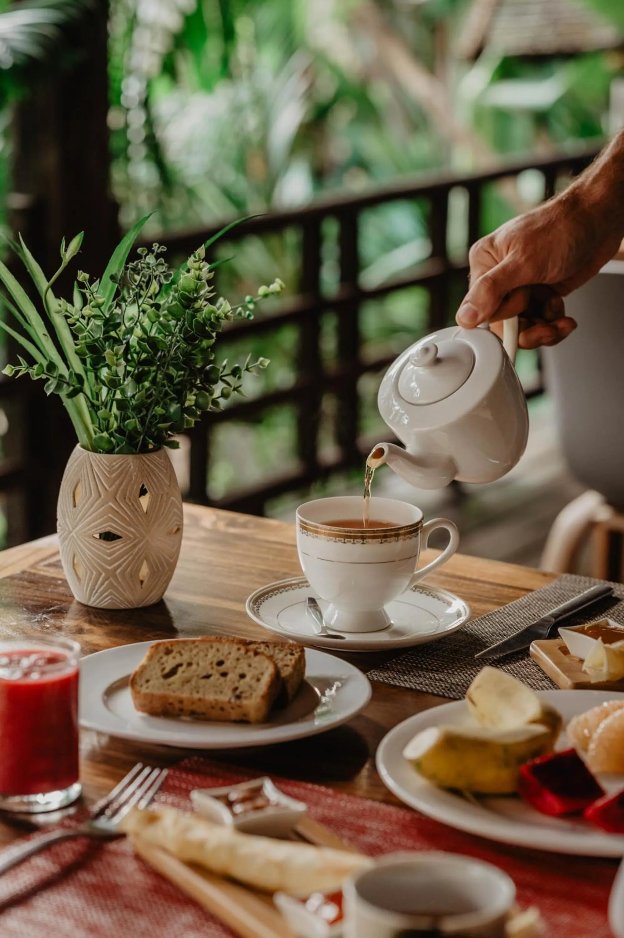 Breakfast in La Bastide de Caro