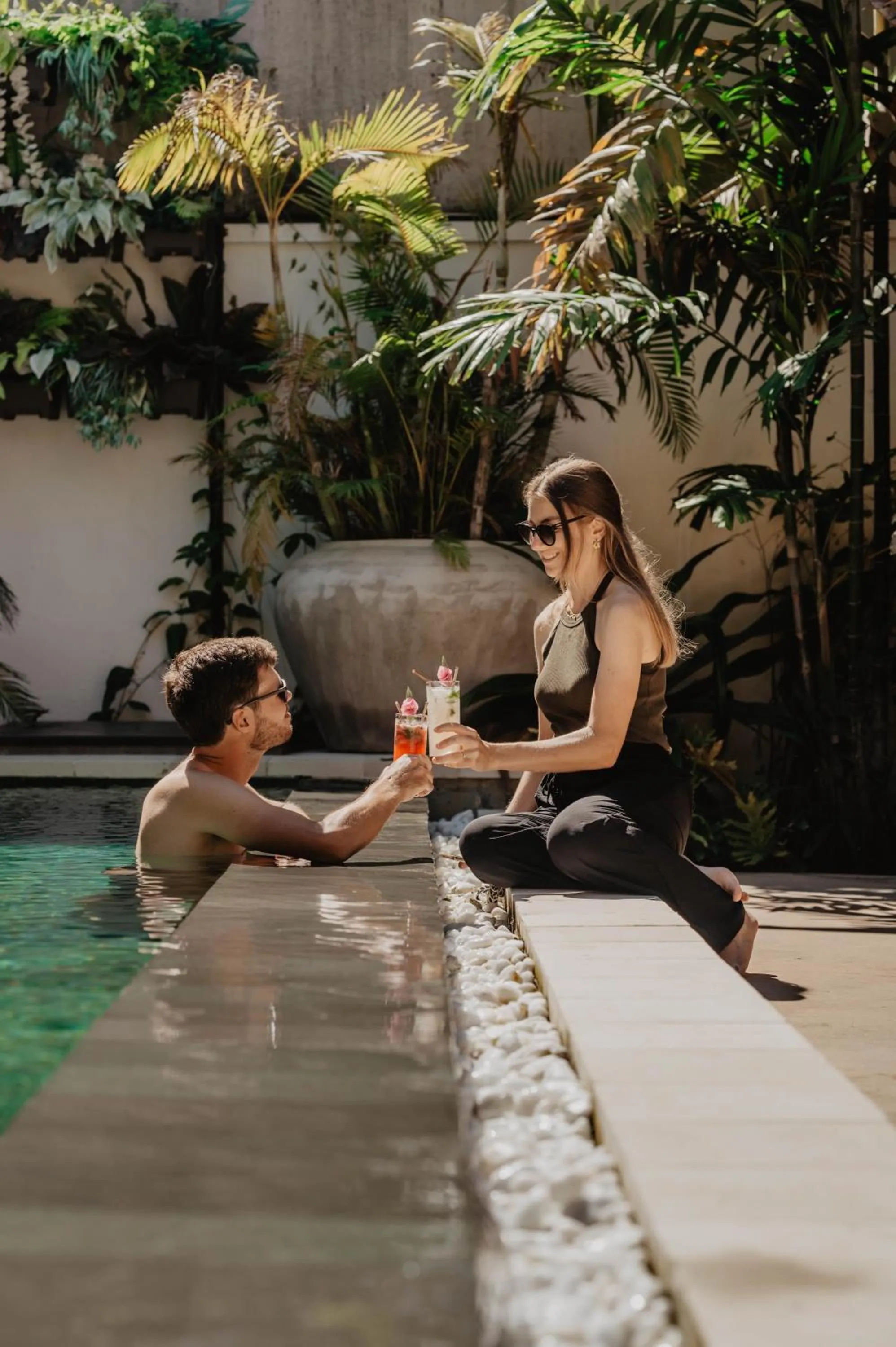 Swimming pool in La Bastide de Caro
