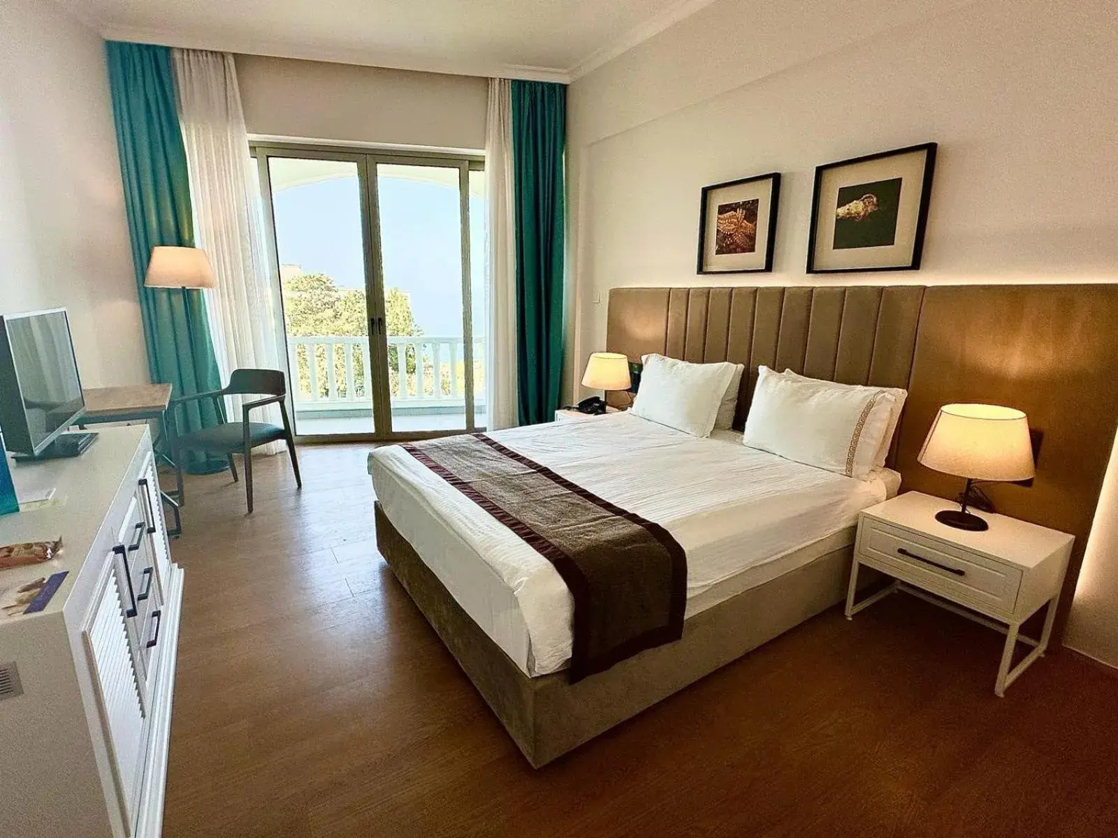 Bed in Denizkizi Hotel Bed in Denizkizi Hotel