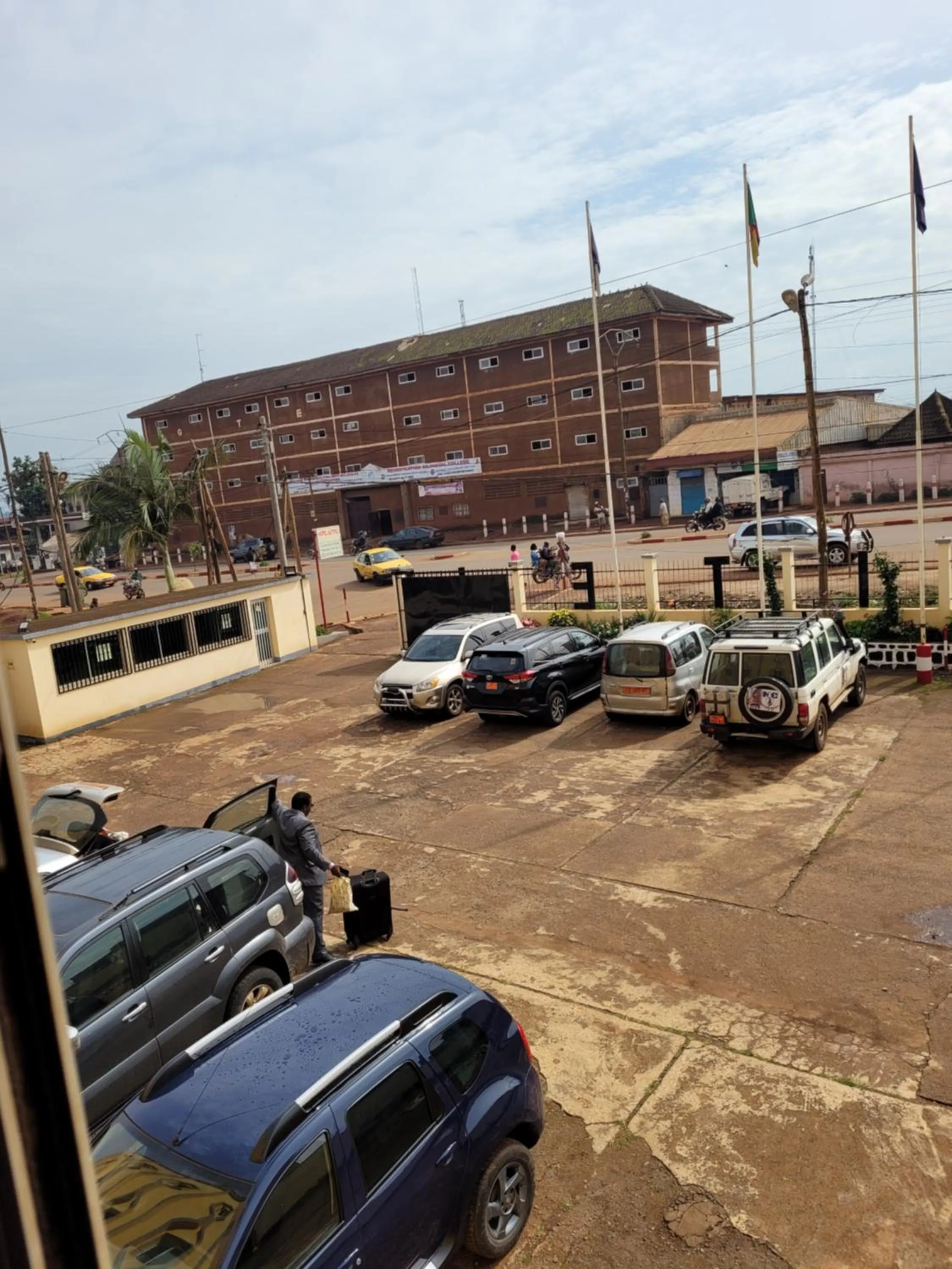 Inner courtyard view in Hôtel Altitel