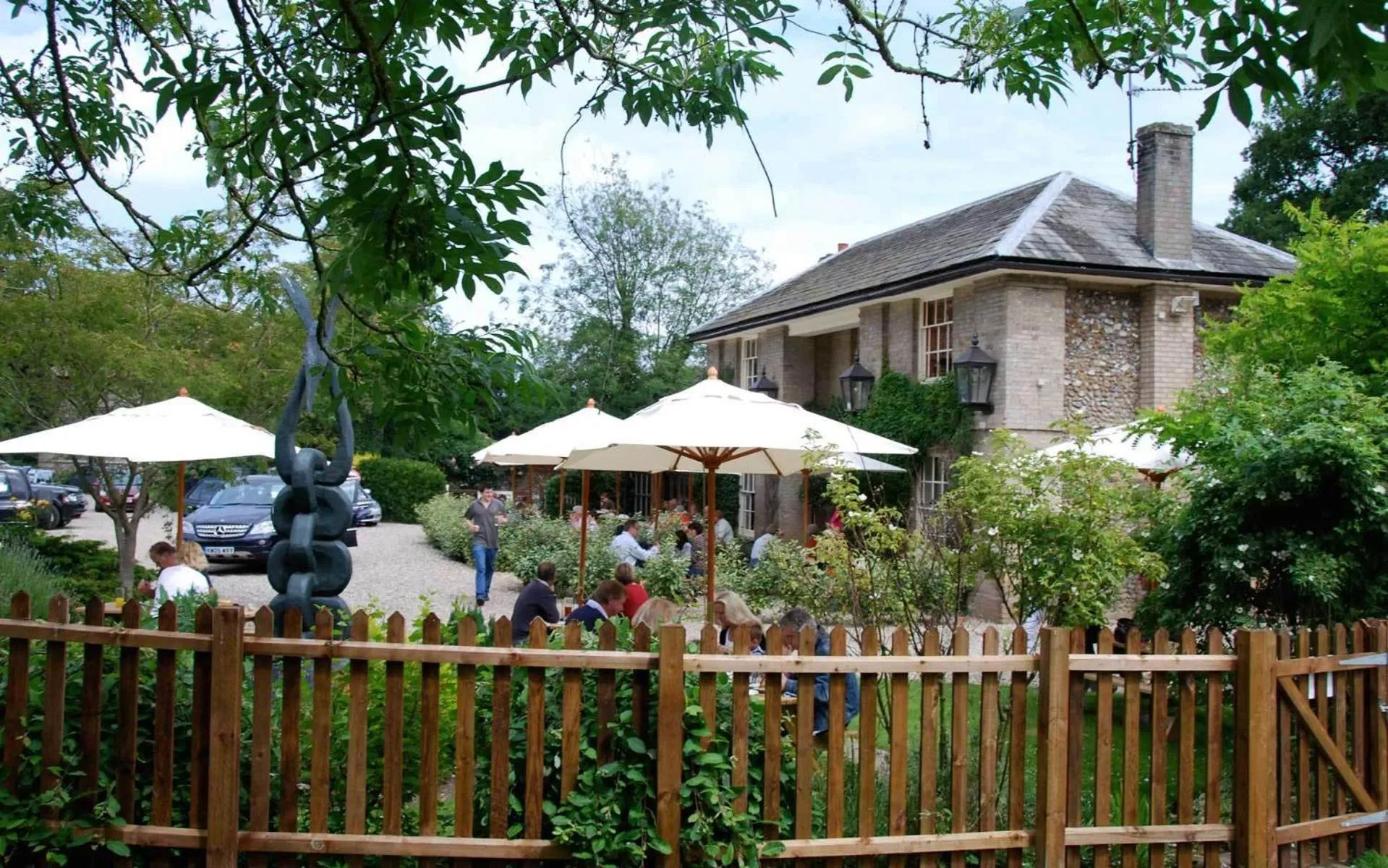 group of guests in The King's Head