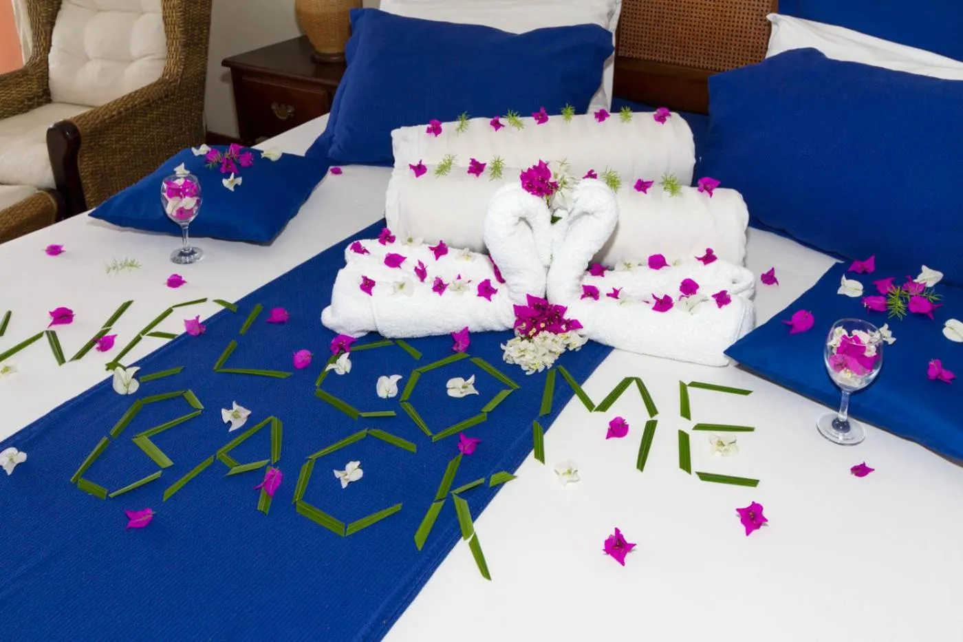 Bed in Blue Haven Hotel - Bacolet Bay - Tobago