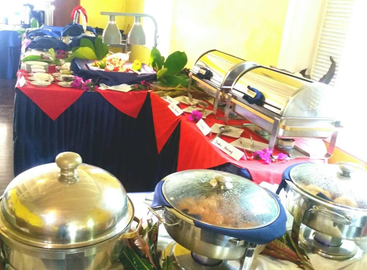 Buffet breakfast in Blue Haven Hotel - Bacolet Bay - Tobago