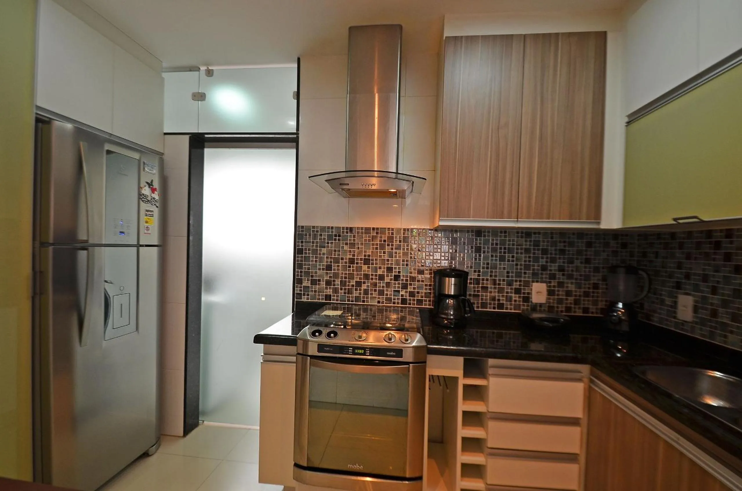 Kitchen or kitchenette in Confortável 3Qts: Vista Lateral Mar