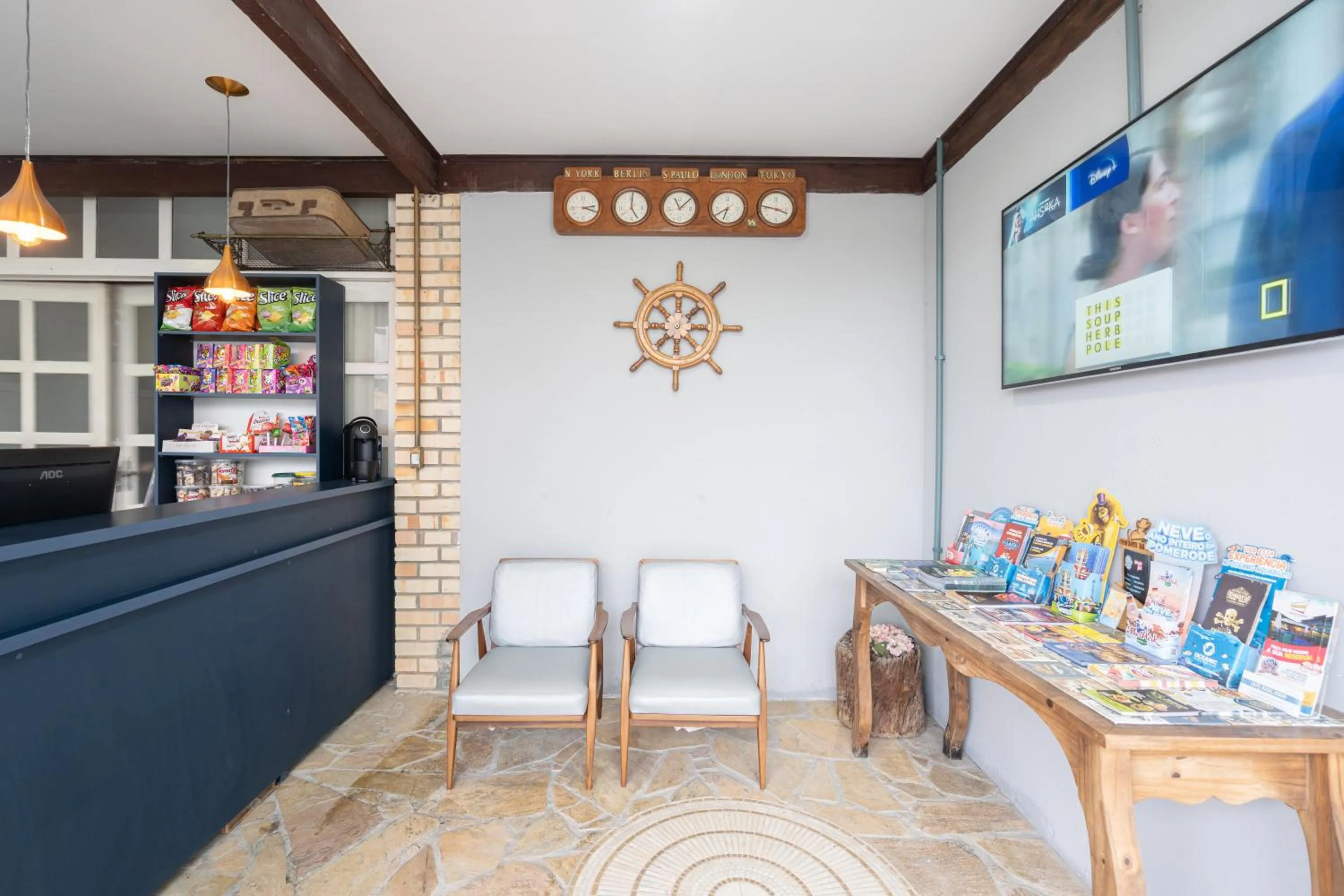 Lobby or reception in Pousada Quinta da Baleeira