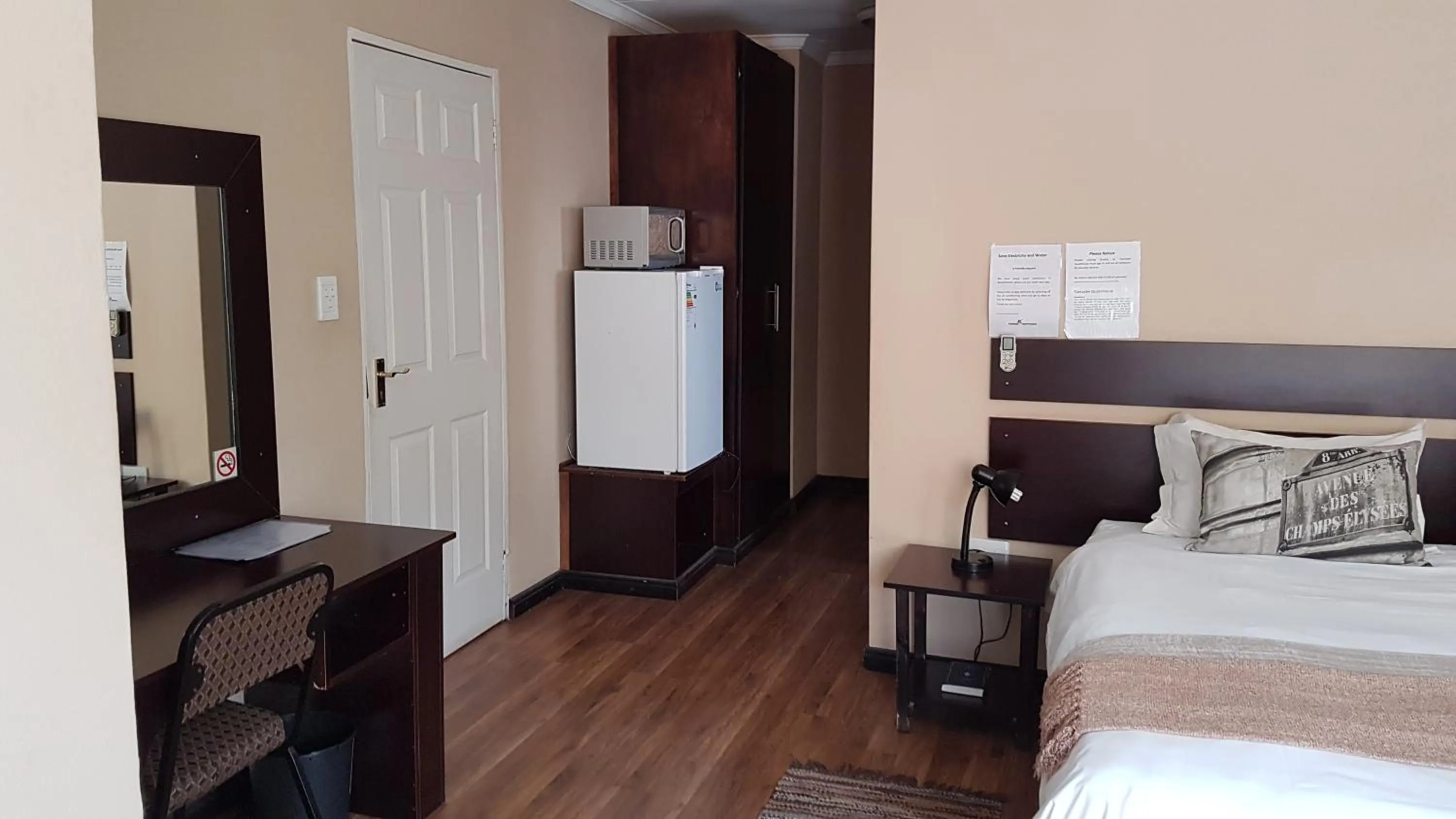 Bed in Tsessebe Guesthouse